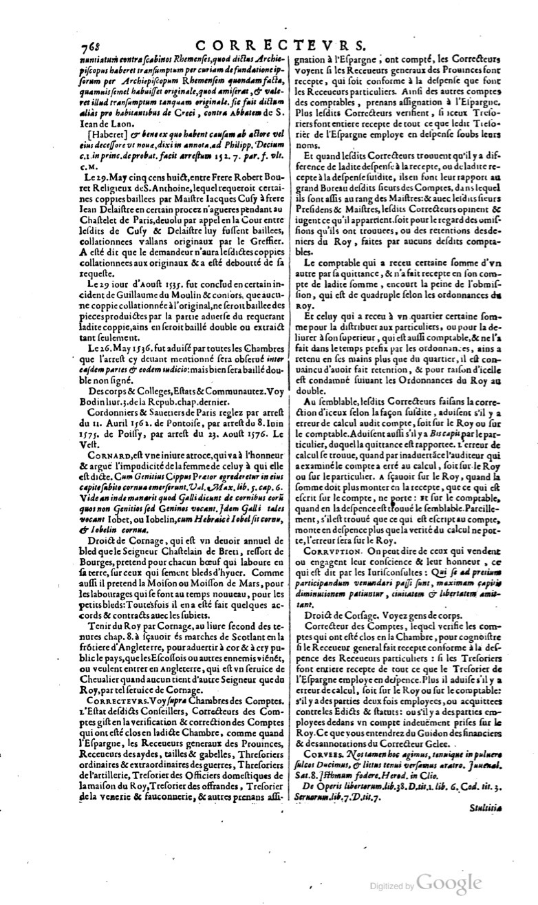 1629 - Veuve Nicolas Buon - Trésor du droit français (29620 T. 1) - BM Lyon