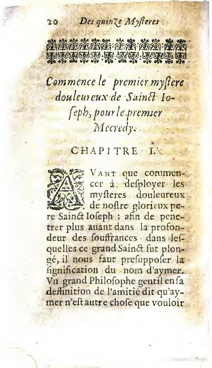 1646 - Jean Piot - Trésor inestimable de Saint-Joseph - BNC Rome