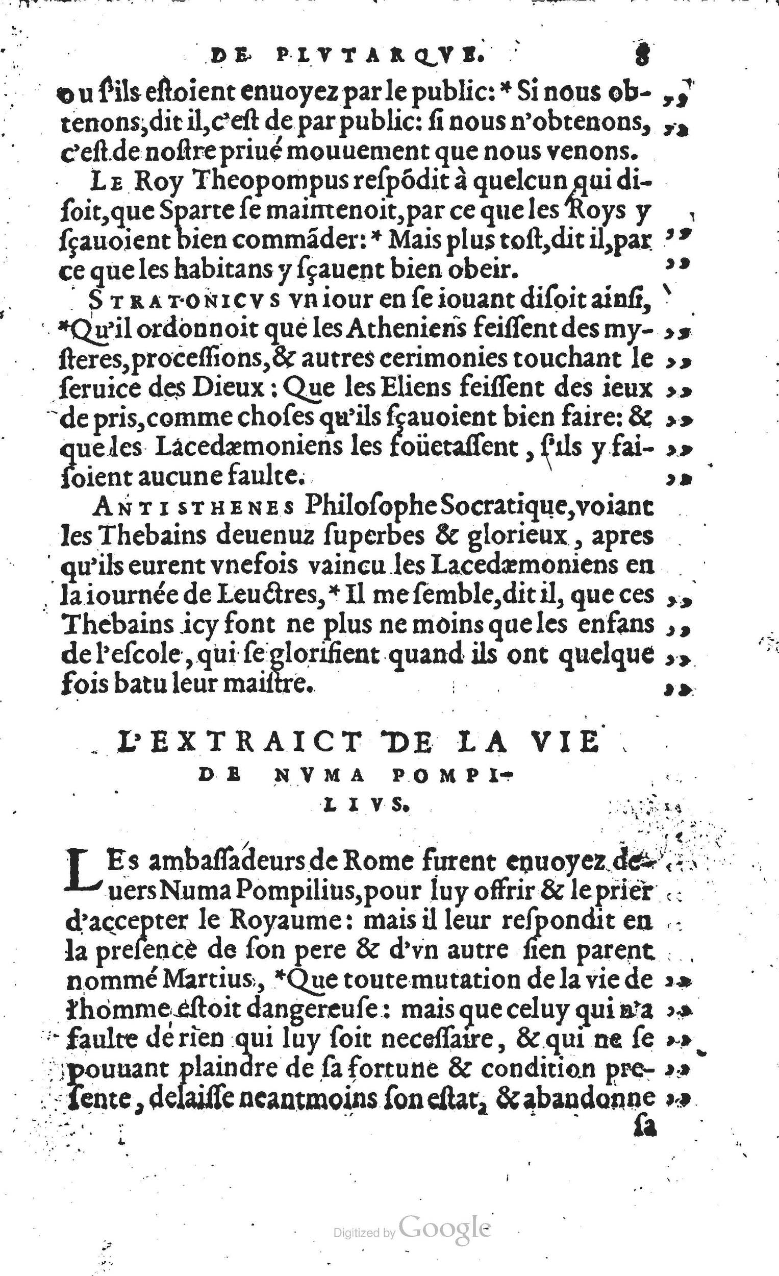 1567 - Willem Silvius - Trésor des vies de Plutarque - Anvers Musée Plantin-Moretus