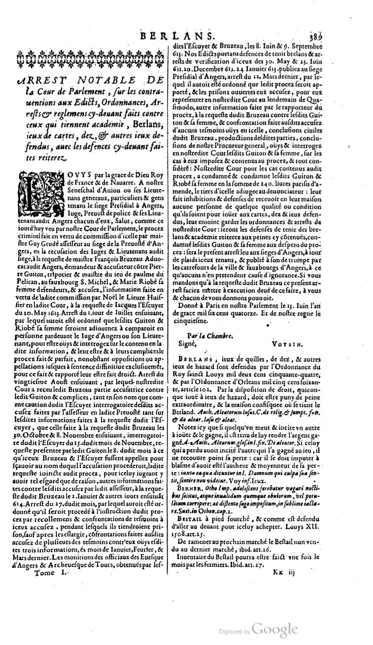 1629 - Veuve Nicolas Buon - Trésor du droit français (21754 T. 1) - BM Lyon