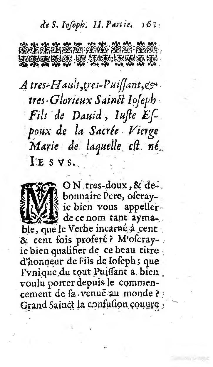 1646 - Jean Piot - Trésor inestimable de Saint-Joseph - BNC Rome