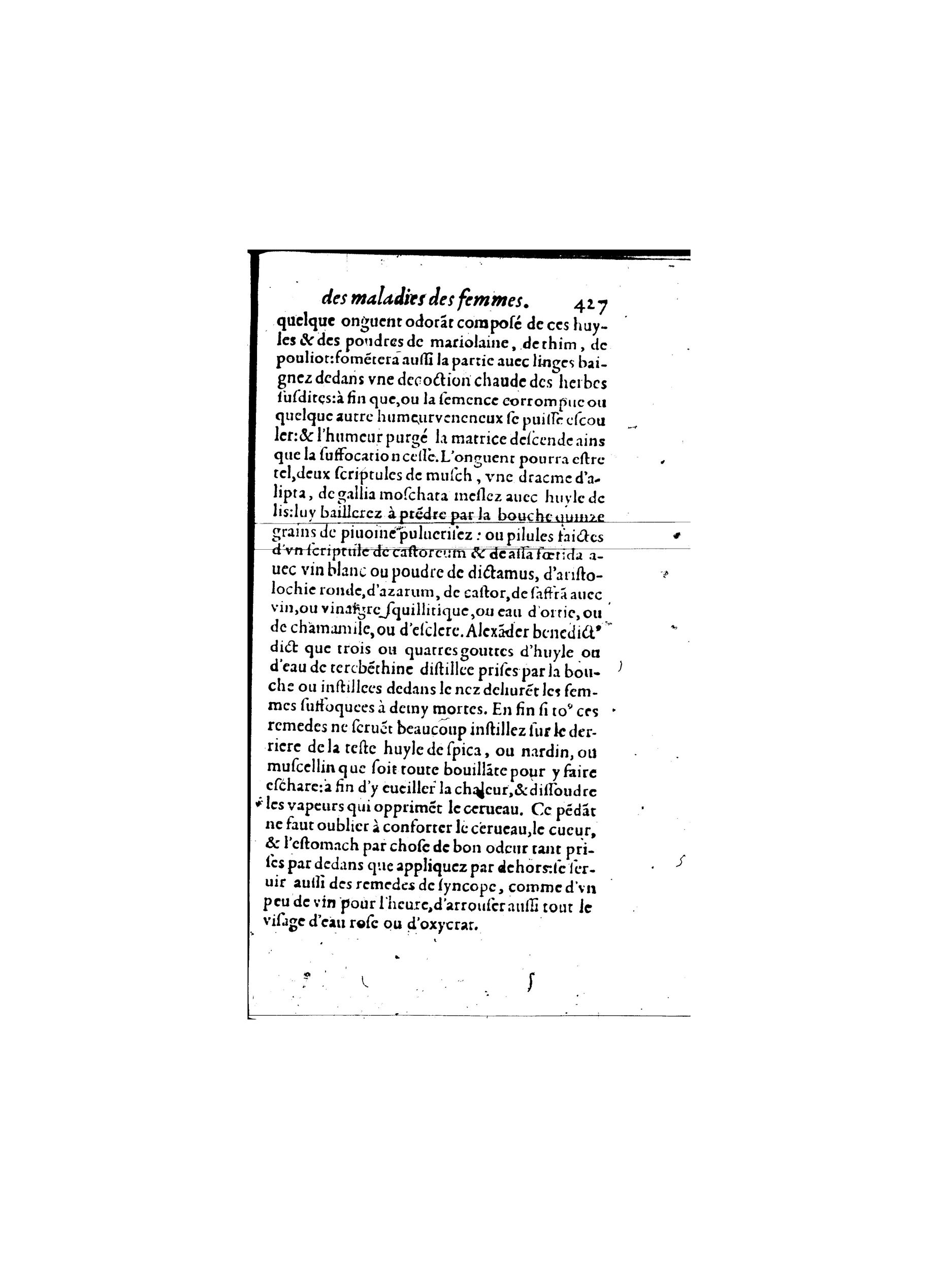 1587 - Jacques du Puis - Trésor des remèdes secrets pour les maladies des femmes - BnF