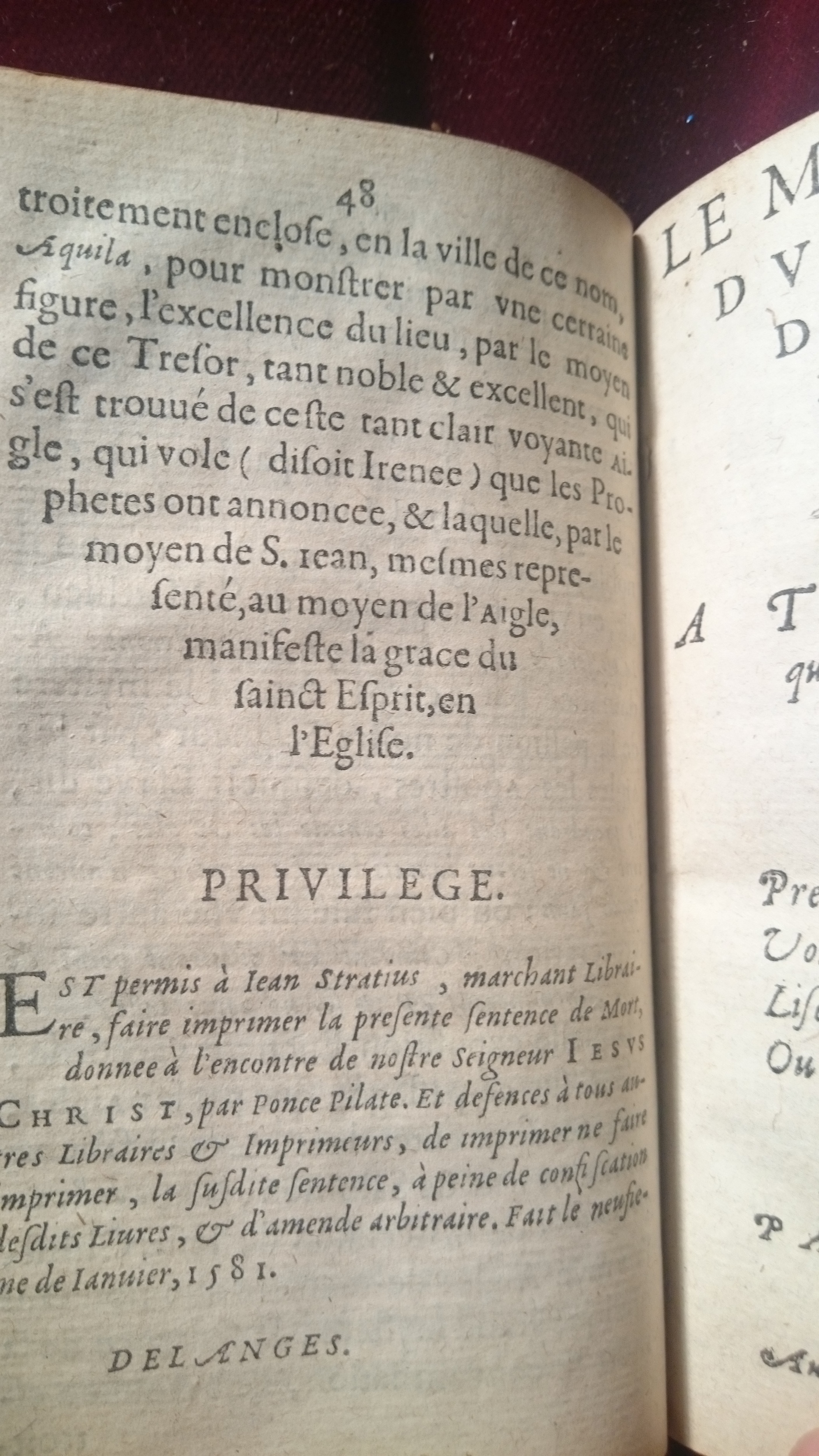 1581 - Guillaume Julien - Trésor de Ponce Pilate - Douai Quincy 1581 - Guillaume Julien - Trésor de Ponce Pilate - Douai Quincy