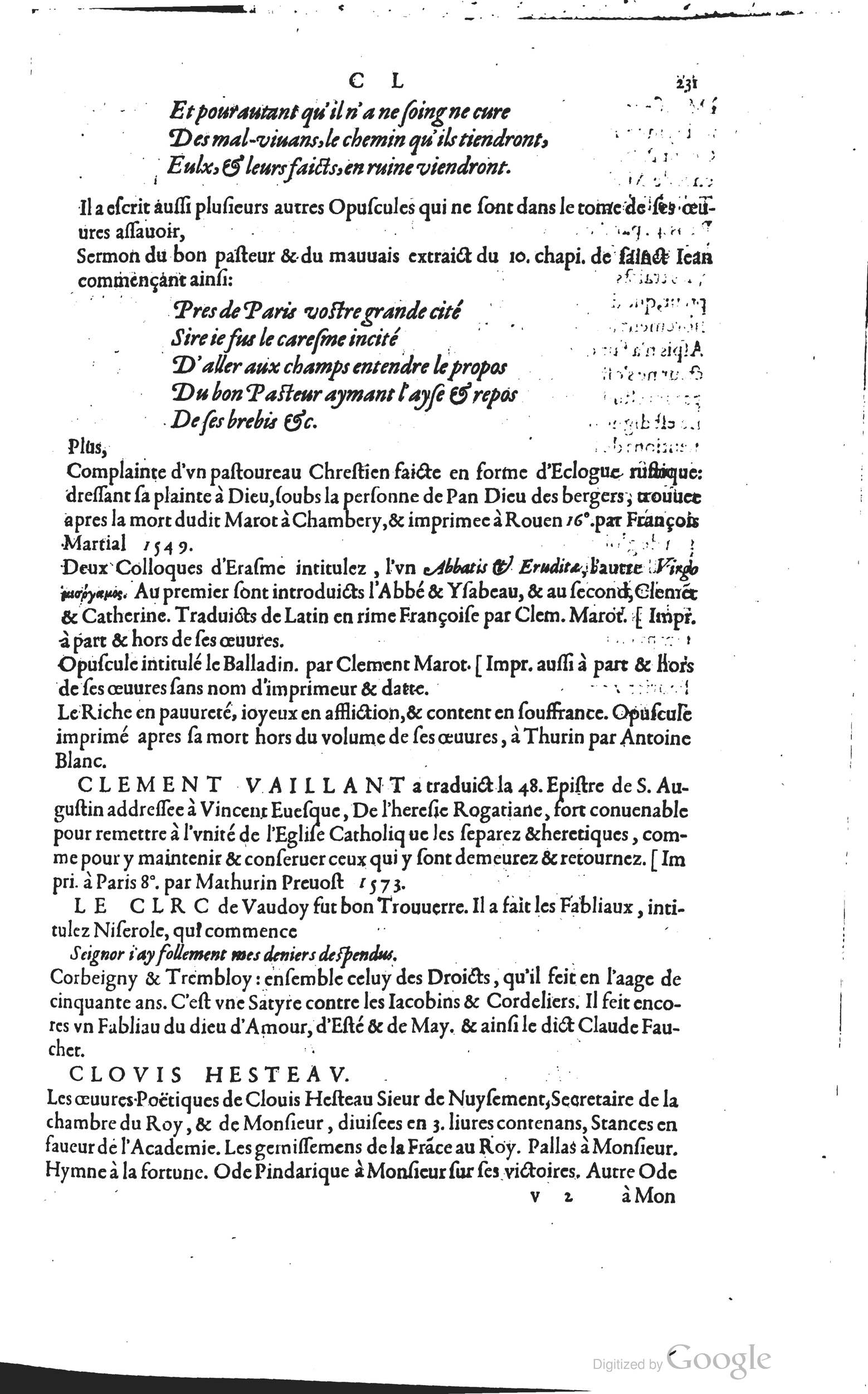 1585 - Barthélemy Honorat - Bibliothèques françaises - BSB Munich