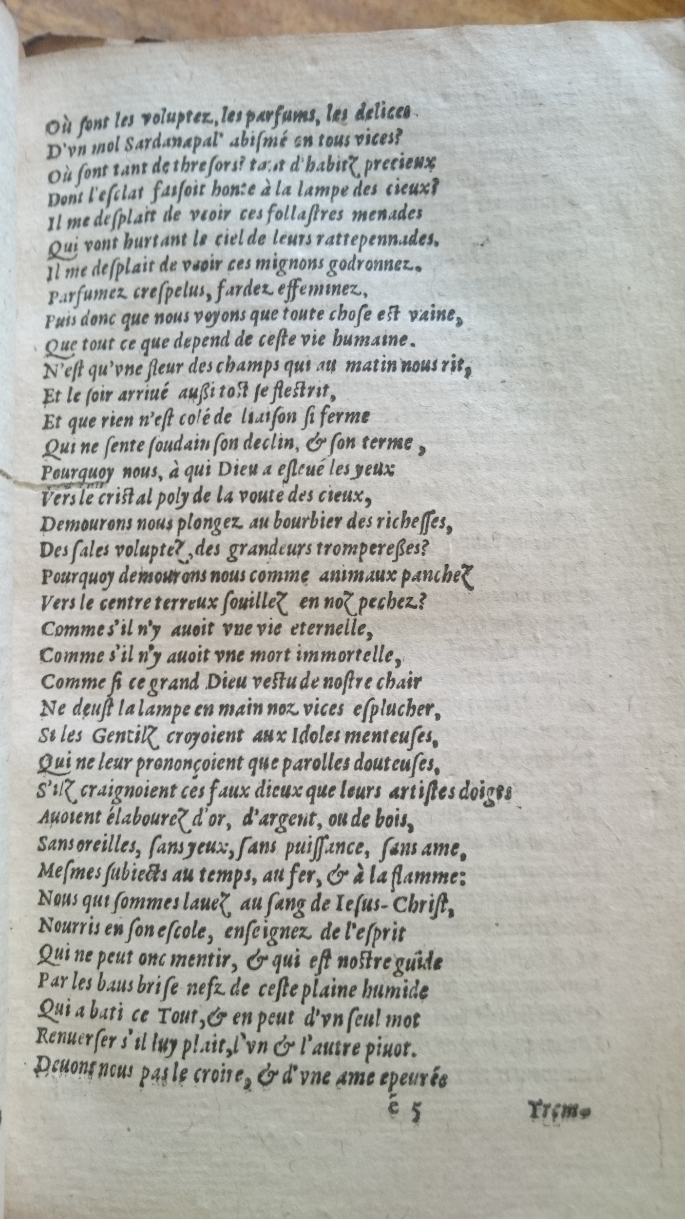 1599 - Balthazar Bellère - Trésor des faits et dits mémorables des hommes saints et illustres - Douai Quincy