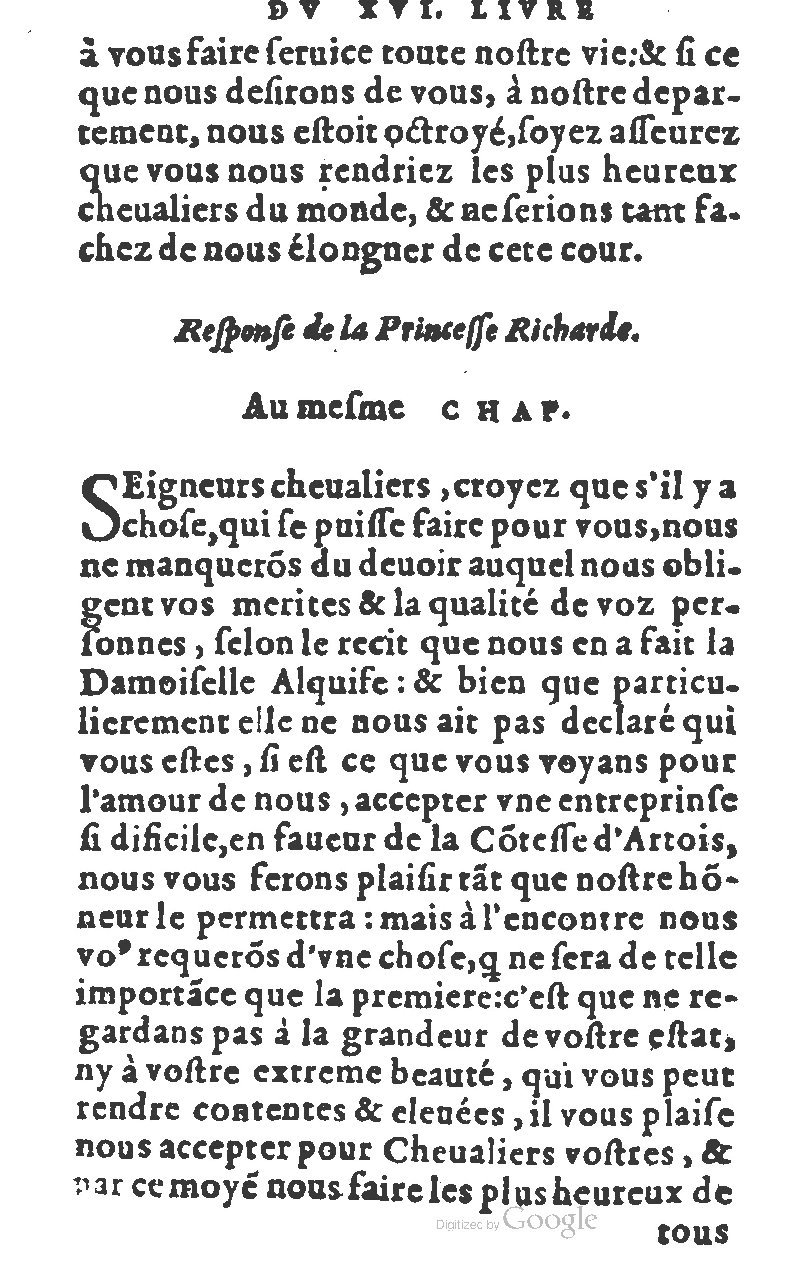 1582 - Jean Huguetan - Trésor des Amadis T. 1 - BM Lyon