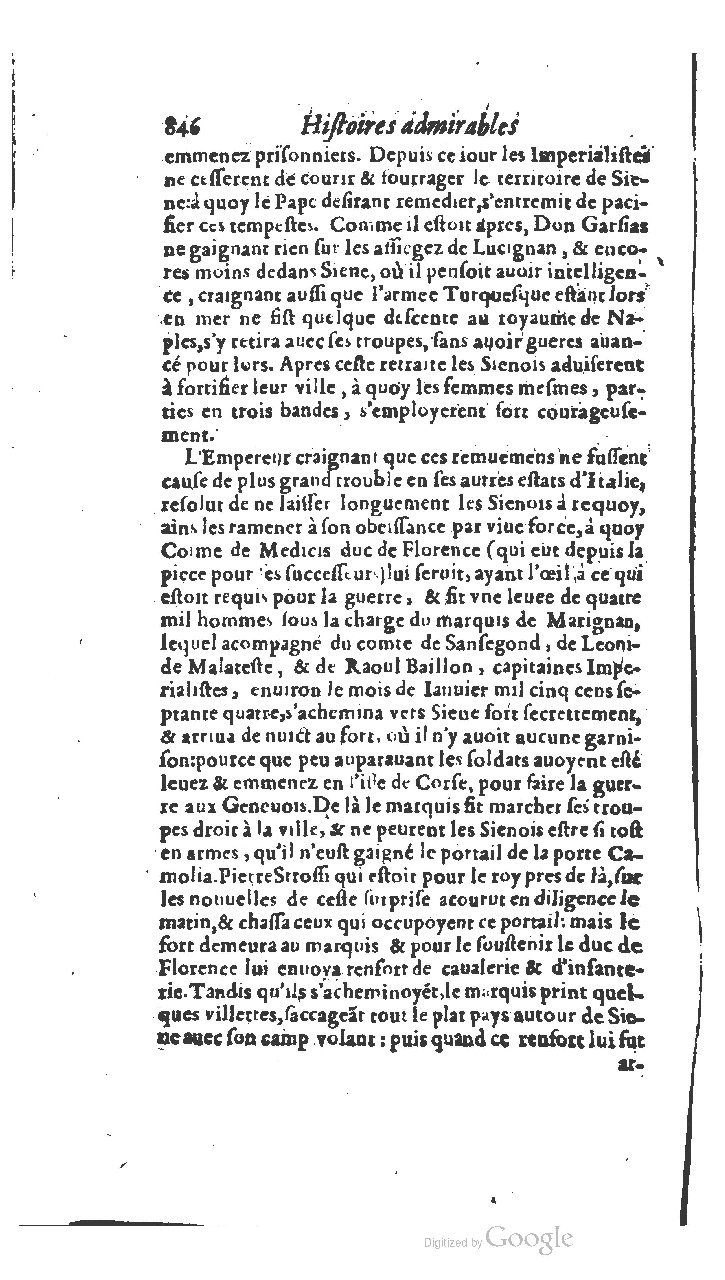 1610 - Paul Marceau - Trésor d’histoires admirables et mémorables - BSB Munich 1610 - Paul Marceau - Trésor d’histoires admirables et mémorables - BSB Munich