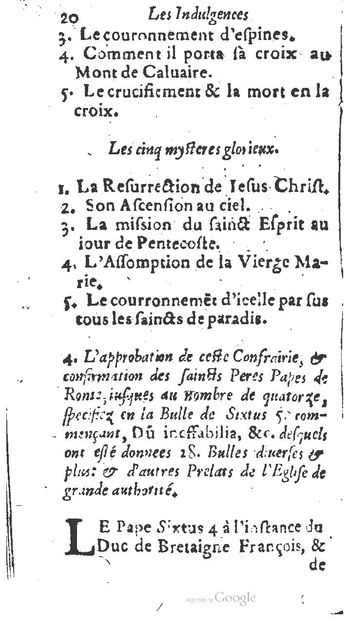 1615 - Jean Bogart - Trésor des indulgences du saint Rosaire - UGent