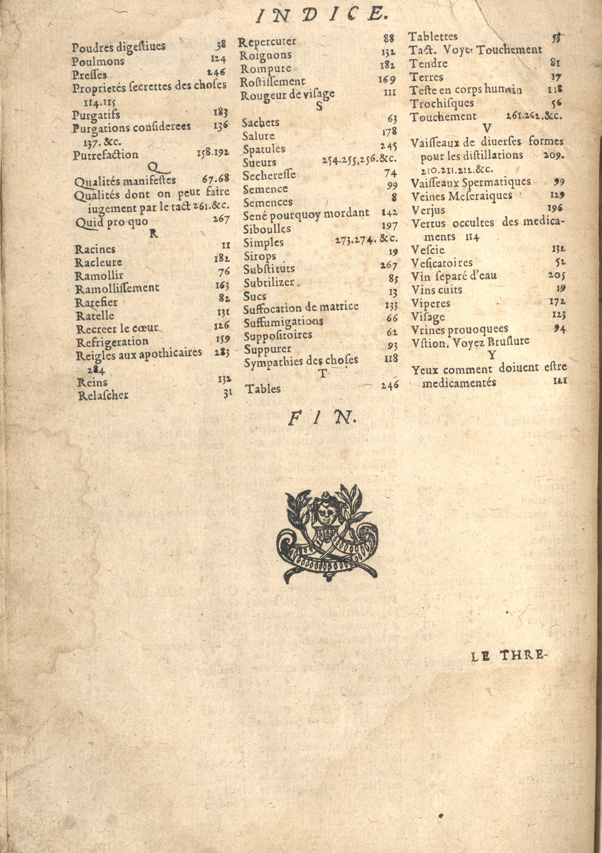 1610 - Étienne Gamonet - Grand Trésor ou dispensaire - CESR Tours