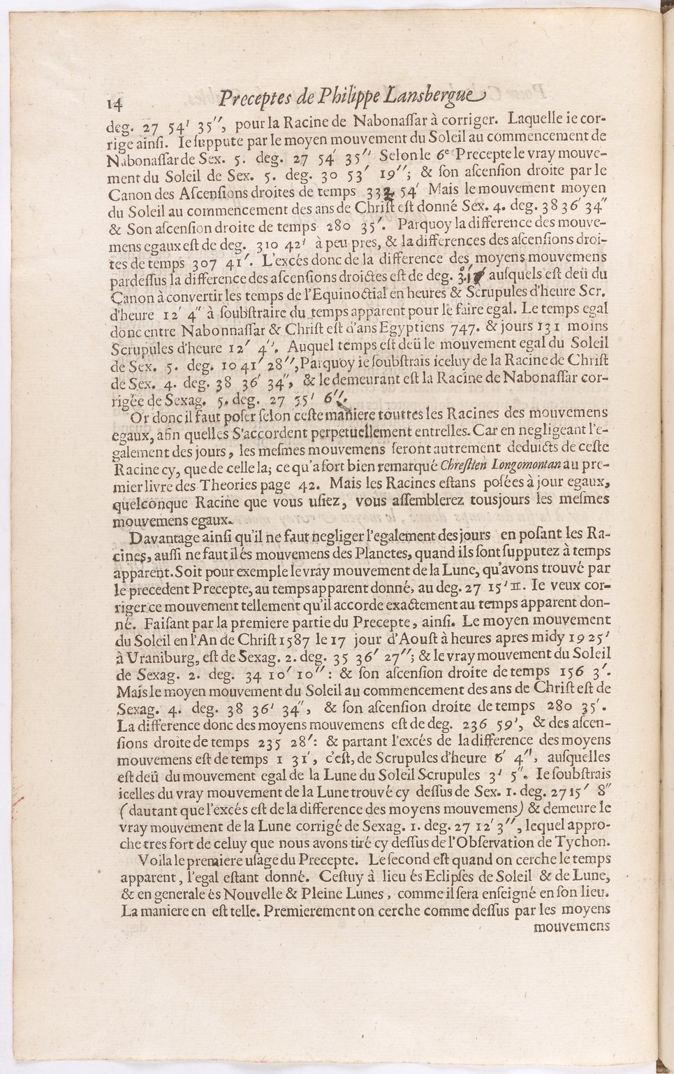 1634 - Zacharie Roman - Les Tables perpétuelles - BnF Arsenal