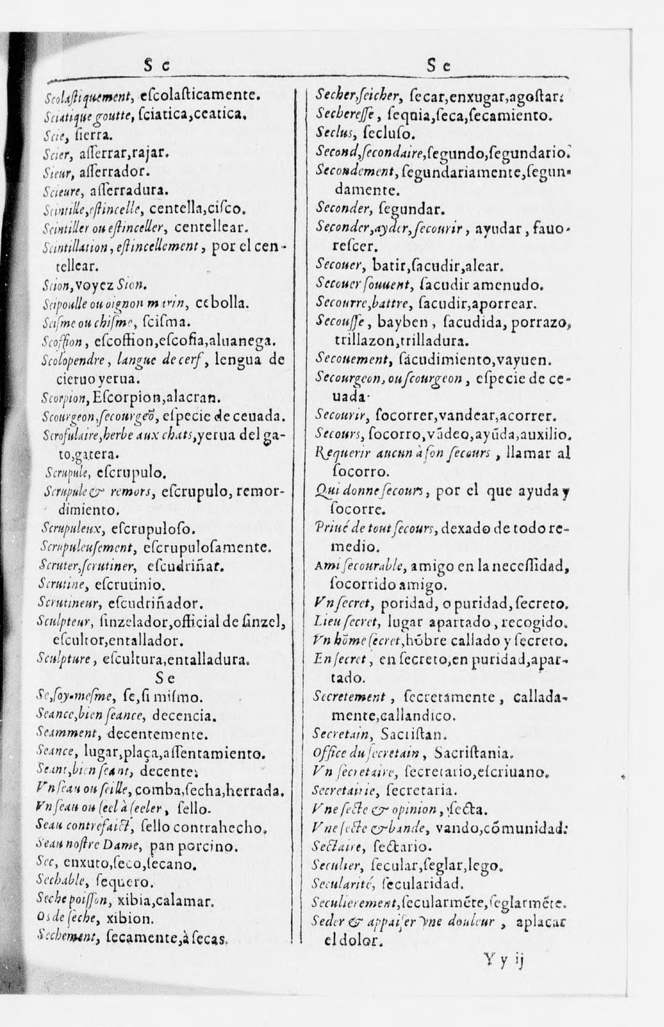 1616 - Veuve Marc Orry - Trésor des deux langues espagnole et française (Seconde partie) - BnF 1616 - Veuve Marc Orry - Trésor des deux langues espagnole et française (Seconde partie) - BnF