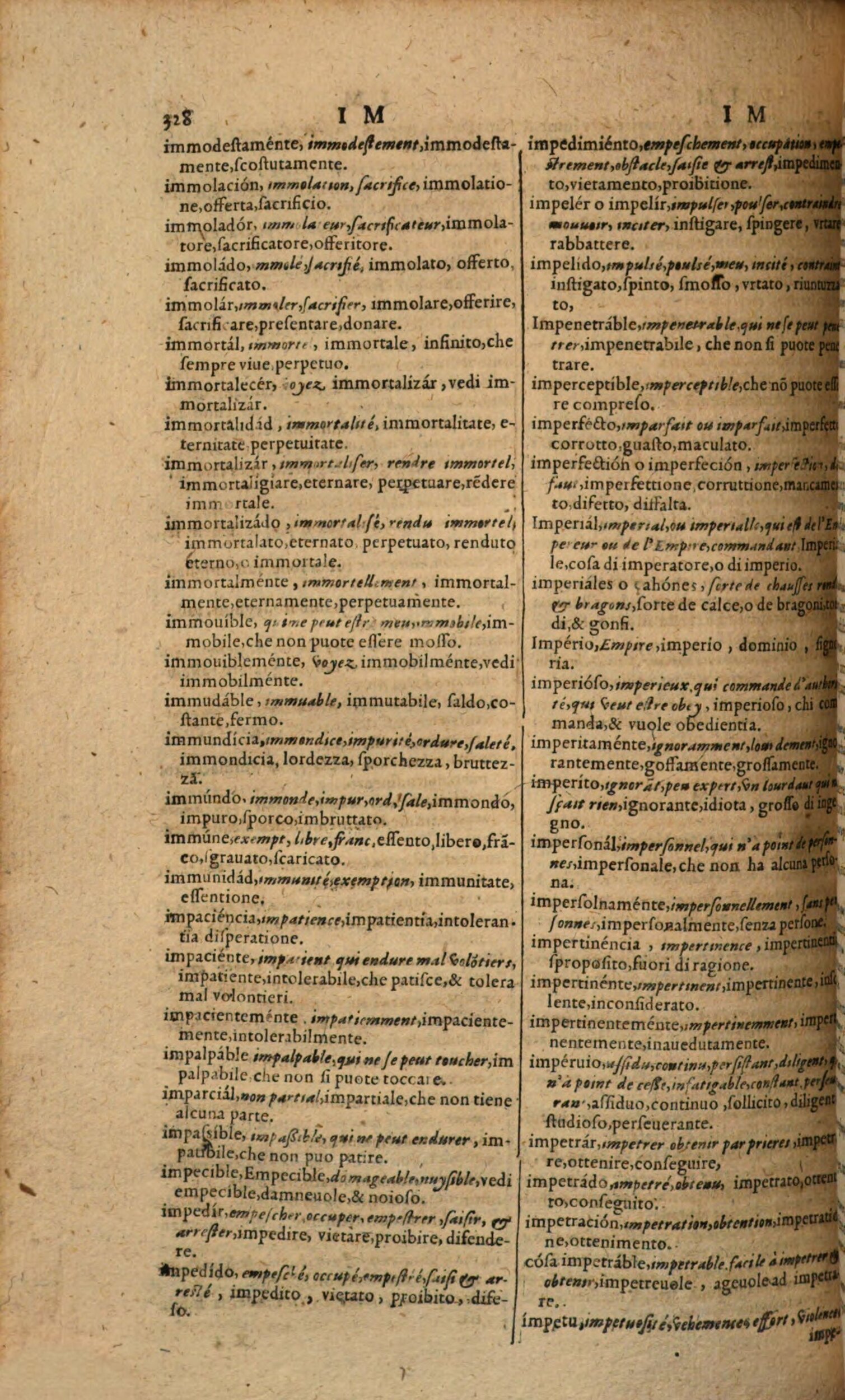 1617 - Samuel Crespin - Trésor des trois langues espagnole, française et italienne (Première partie) - Regensburg