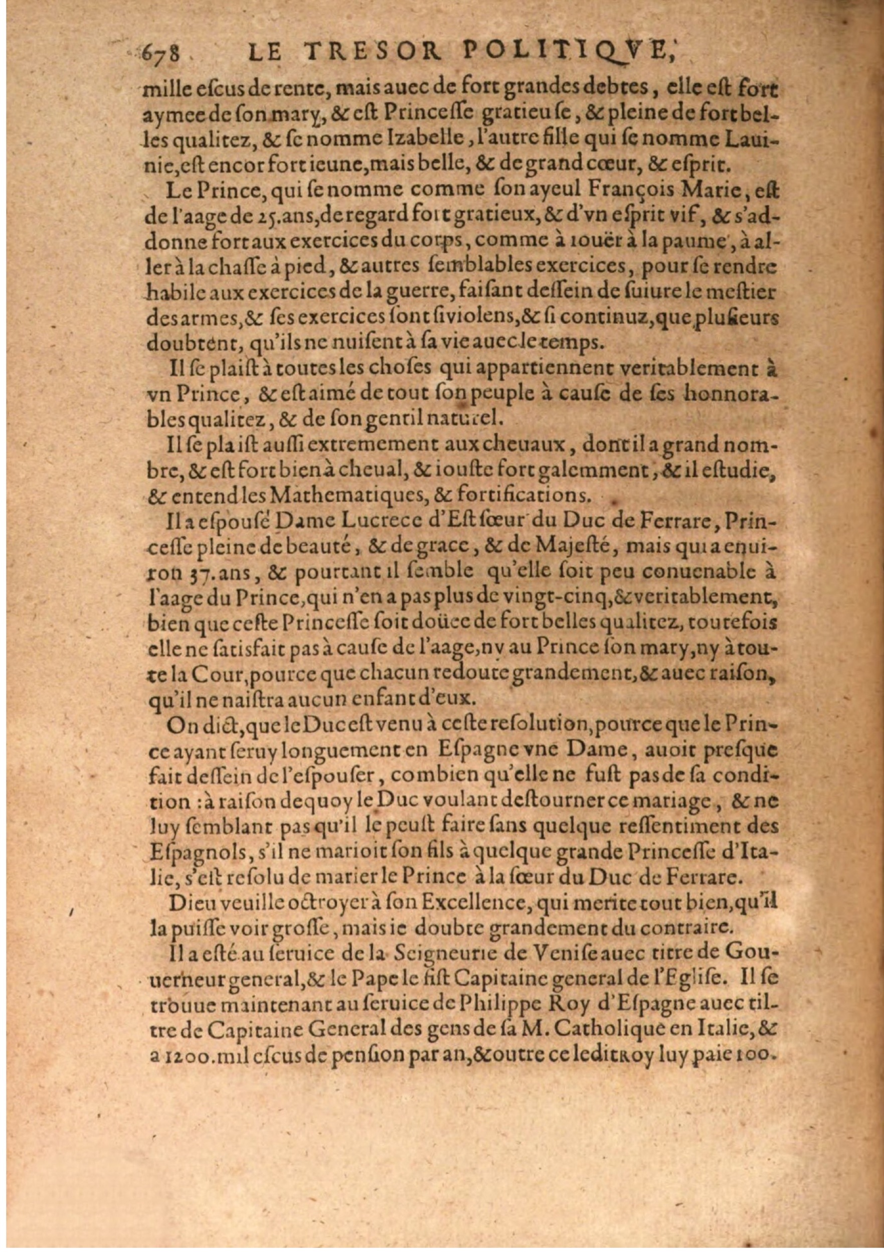 1608 - Nicolas Du Fossé - Trésor politique - BSB Munich
