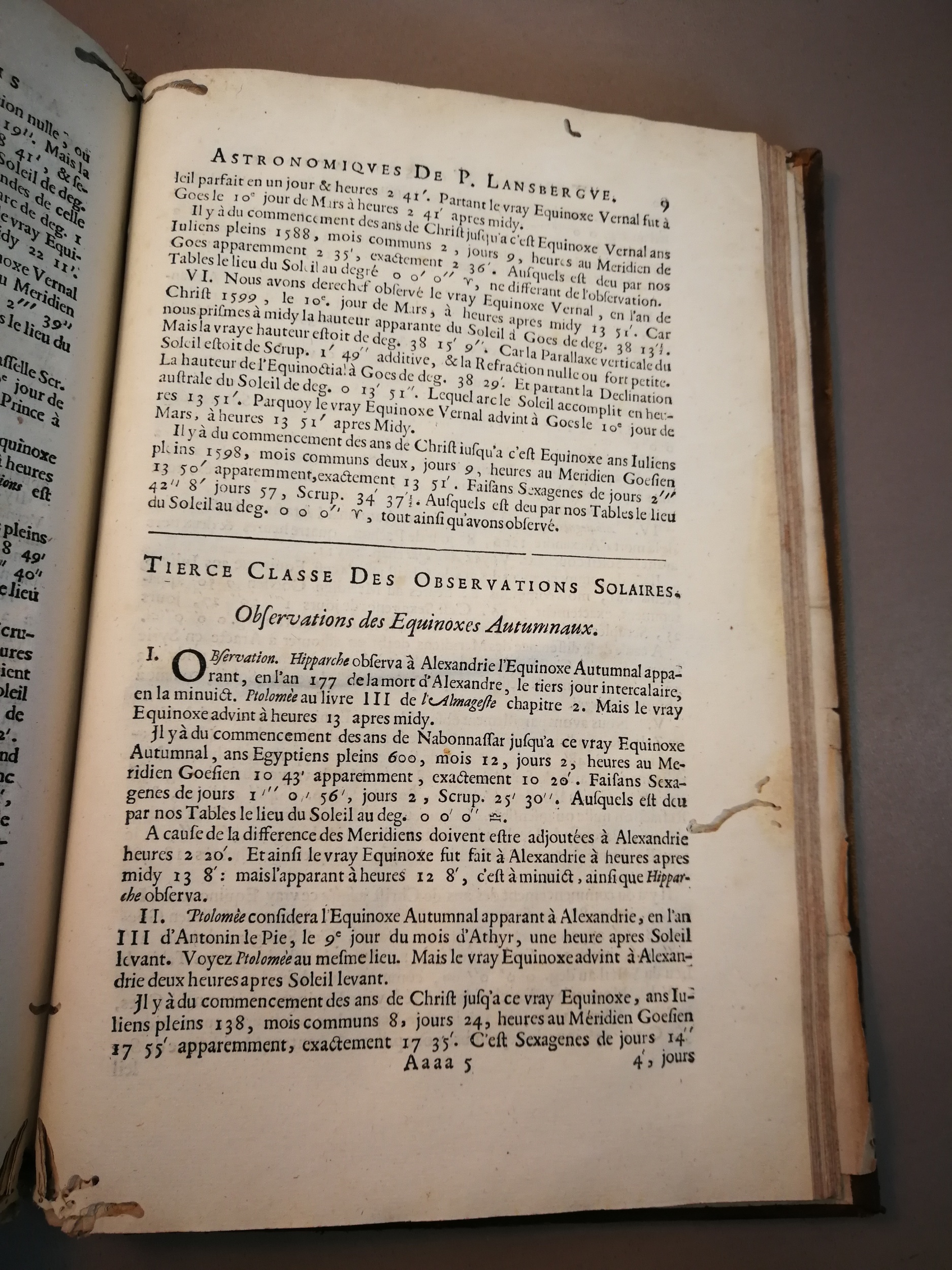 1633 - Zacharie Roman - Trésor d’observations astronomiques - BM Marseille