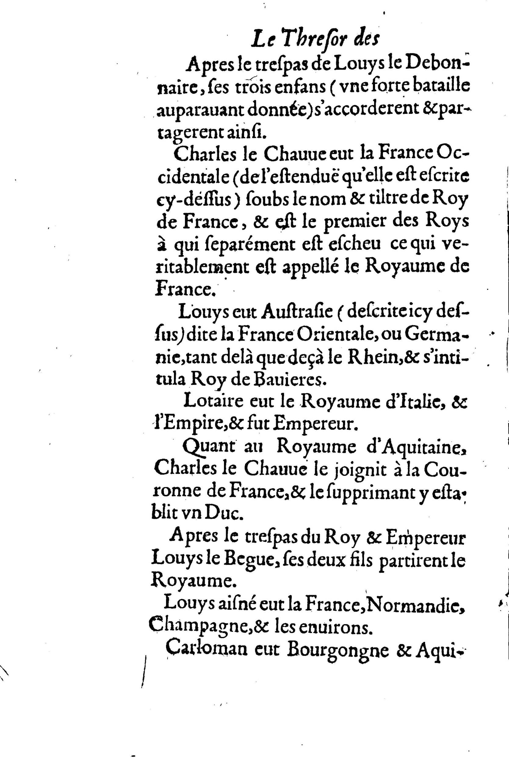 1633 - Jean Corrozet - Trésor des histoires de France - BM Lyon 1633 - Jean Corrozet - Trésor des histoires de France - BM Lyon