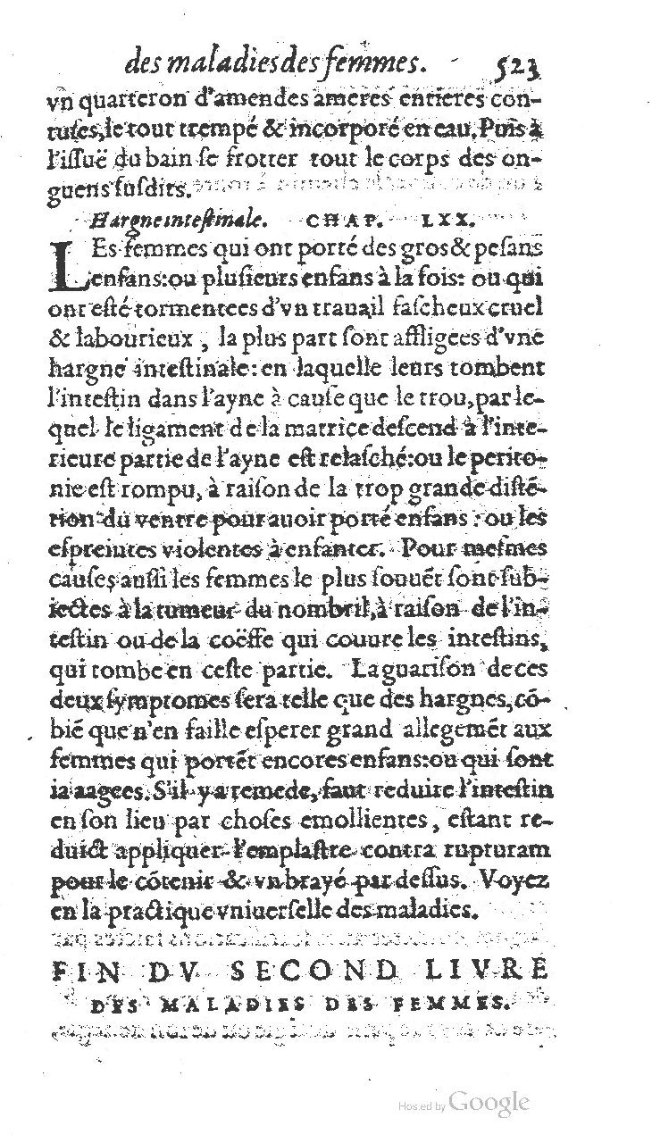 1585 - Jacques du Puis - Trésor des remèdes secrets pour les maladies des femmes - BnF