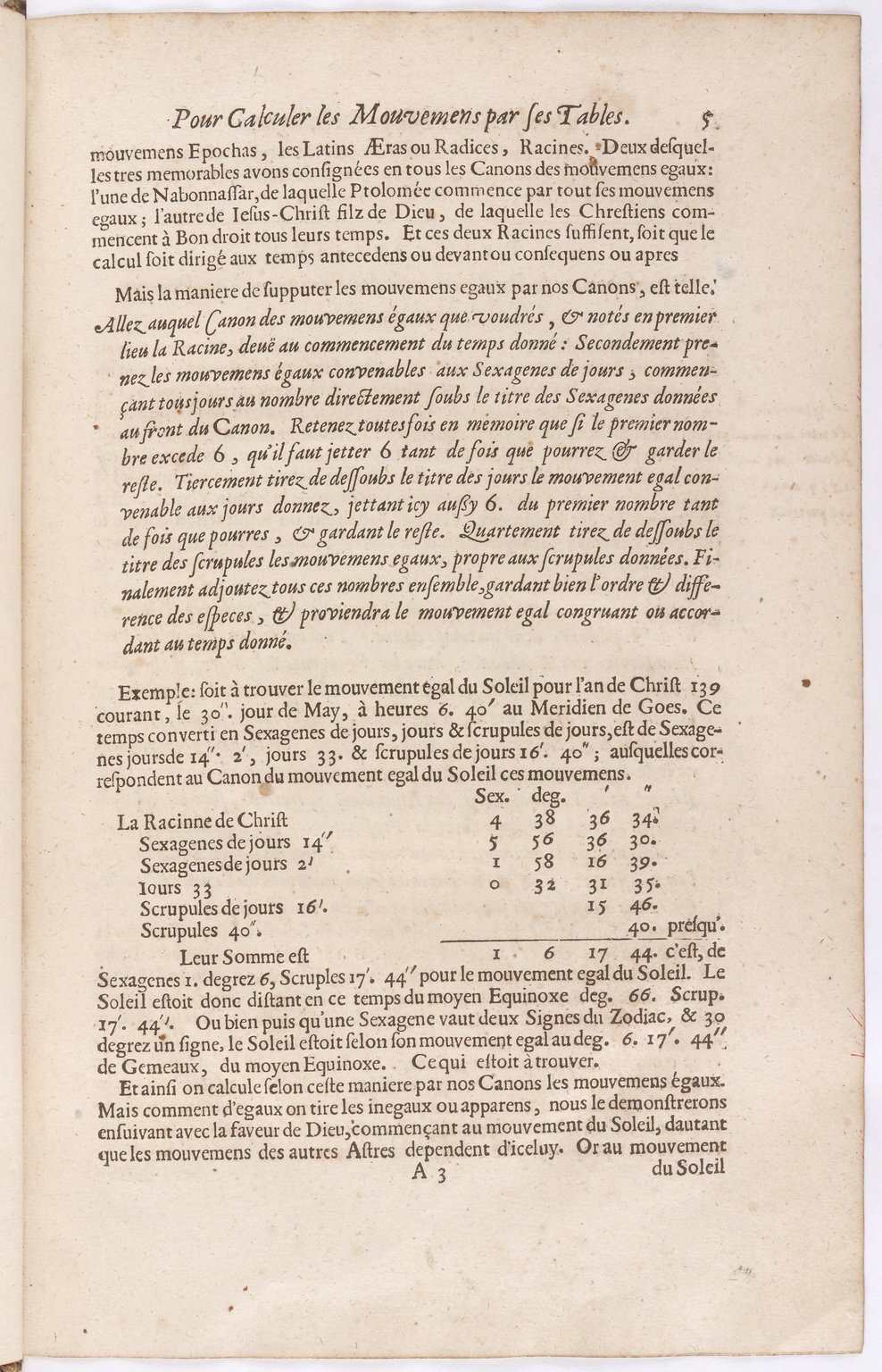 1634 - Zacharie Roman - Les Tables perpétuelles - BnF Arsenal