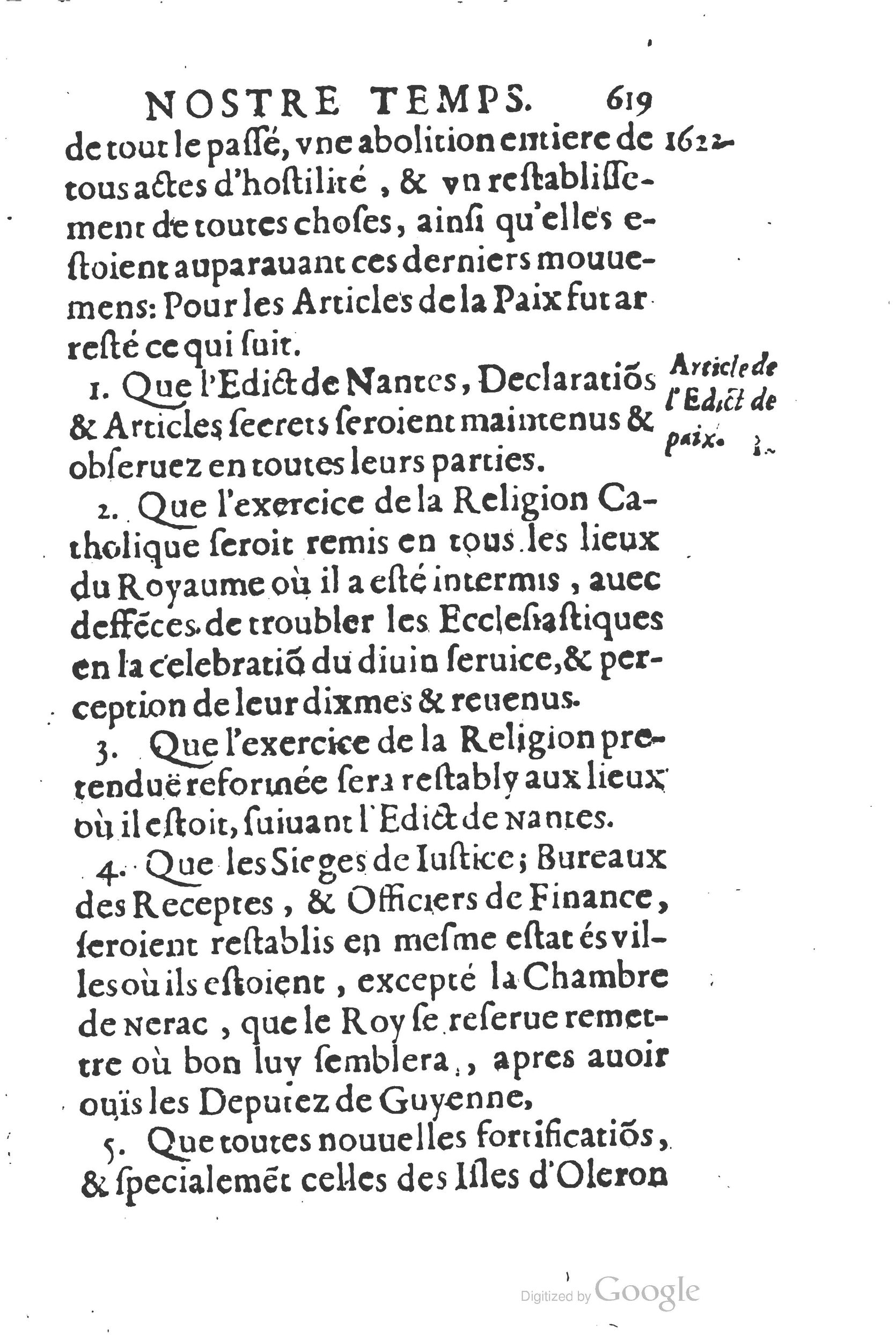 1626 - Joseph Bouillerot - Trésor de l’histoire générale de notre temps - BSB Munich