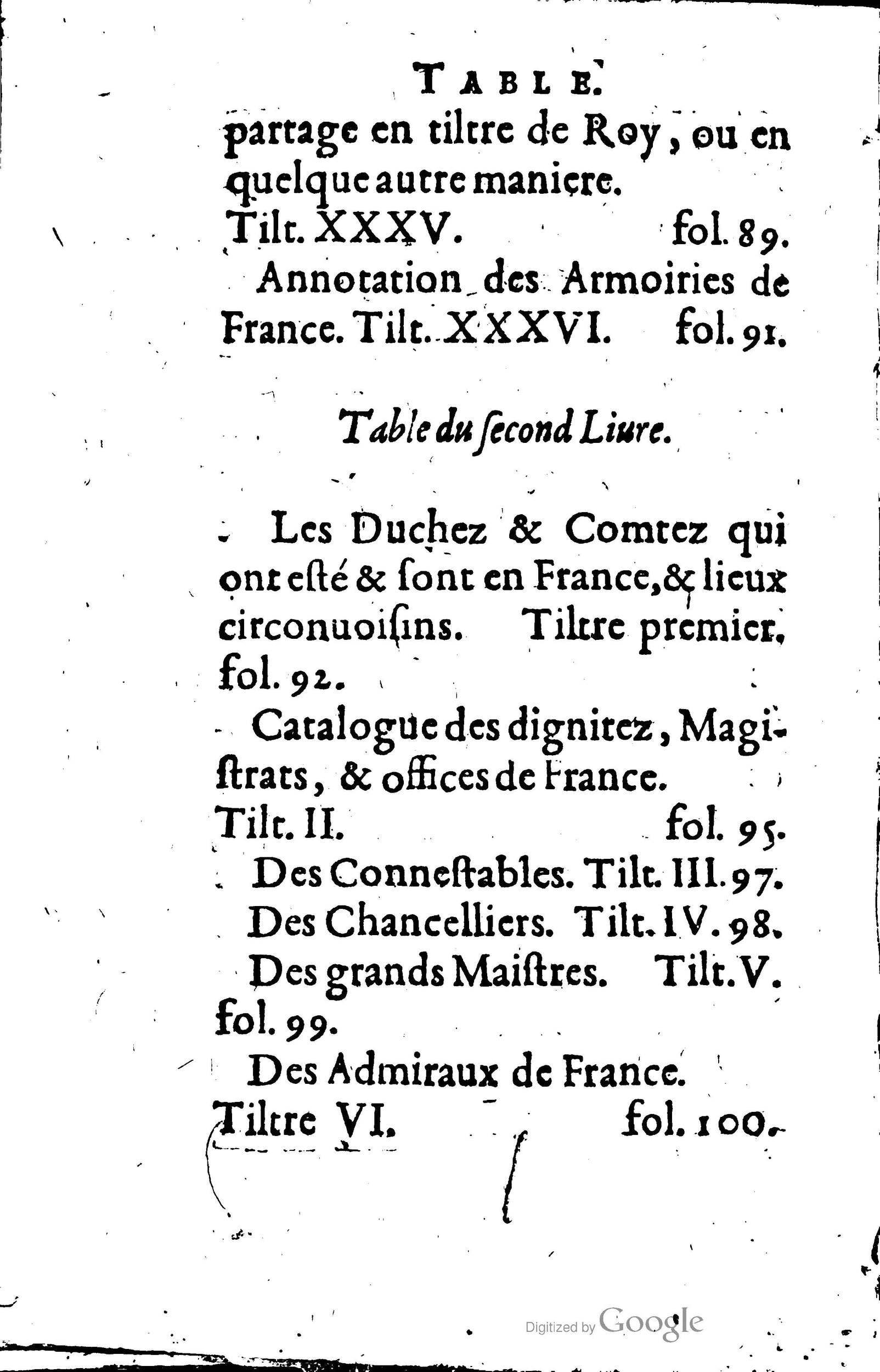1619 - Jean Corrozet - Trésor des histoires de France - BSB Munich