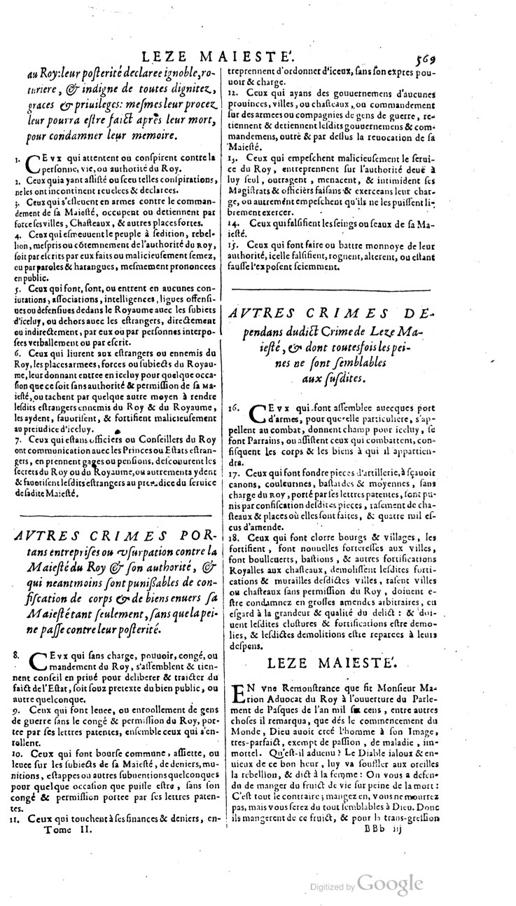 1629 - Veuve Nicolas Buon - Trésor du droit français (29620 T. 2) - BM Lyon