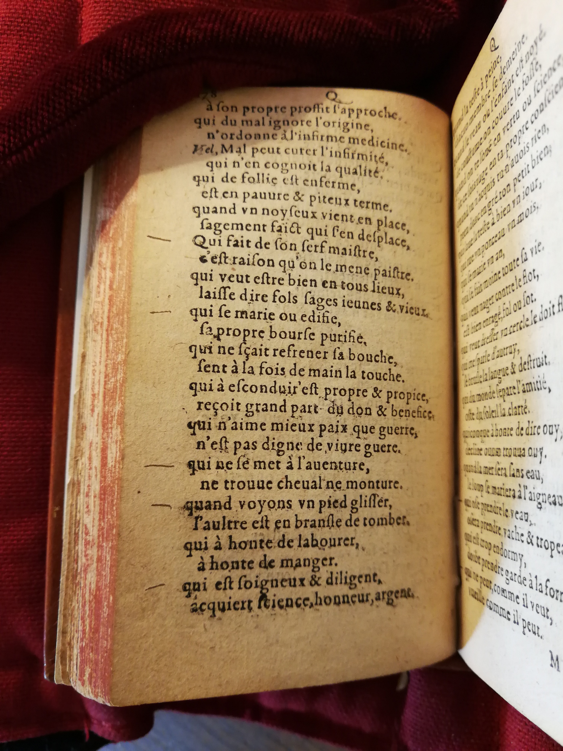 1582 - Nicolas Bonfons - Trésor de sentences dorées - Bibliothèque Sainte-Geneviève