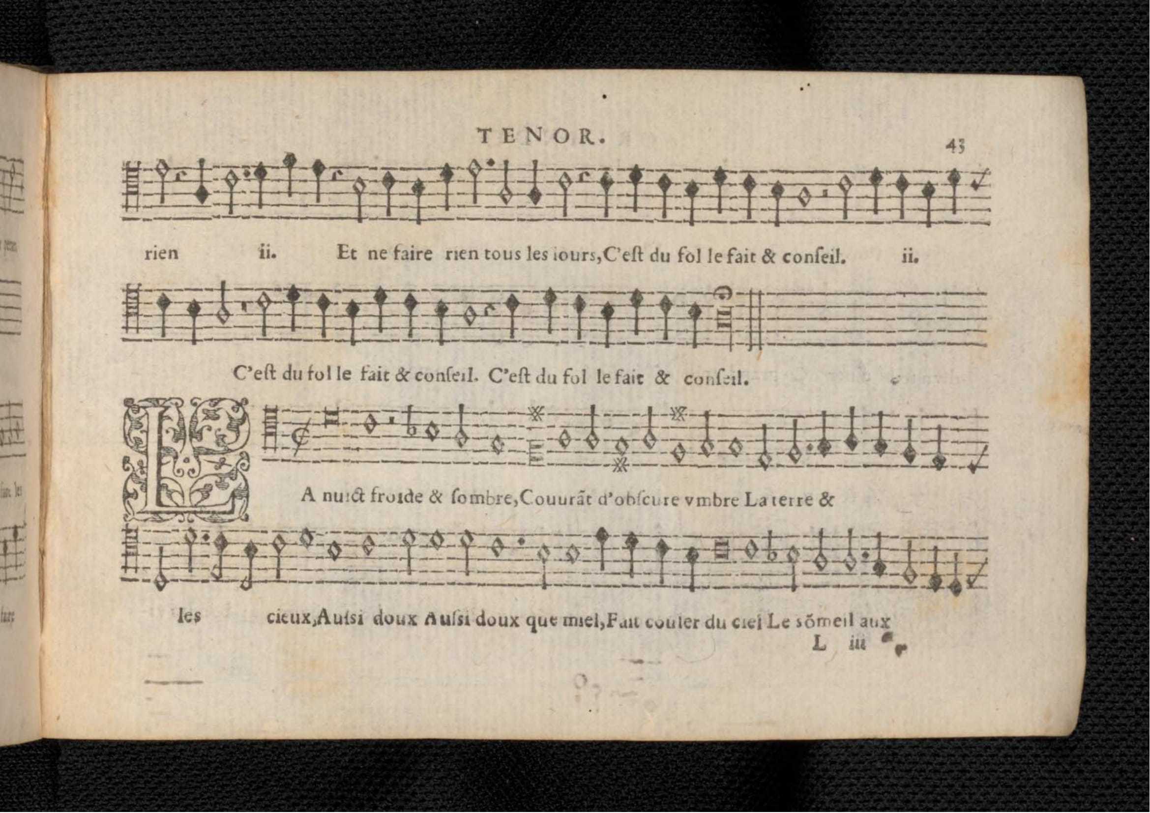1576 - [Pierre de Saint-André] - Trésor de musique d’Orlande de Lassus Tenor - KBR Bruxelles