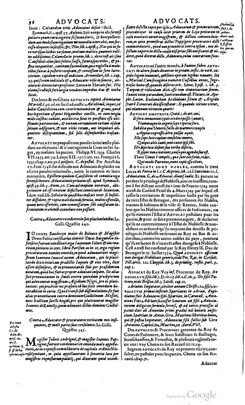 1629 - Veuve Nicolas Buon - Trésor du droit français (29620 T. 1) - BM Lyon