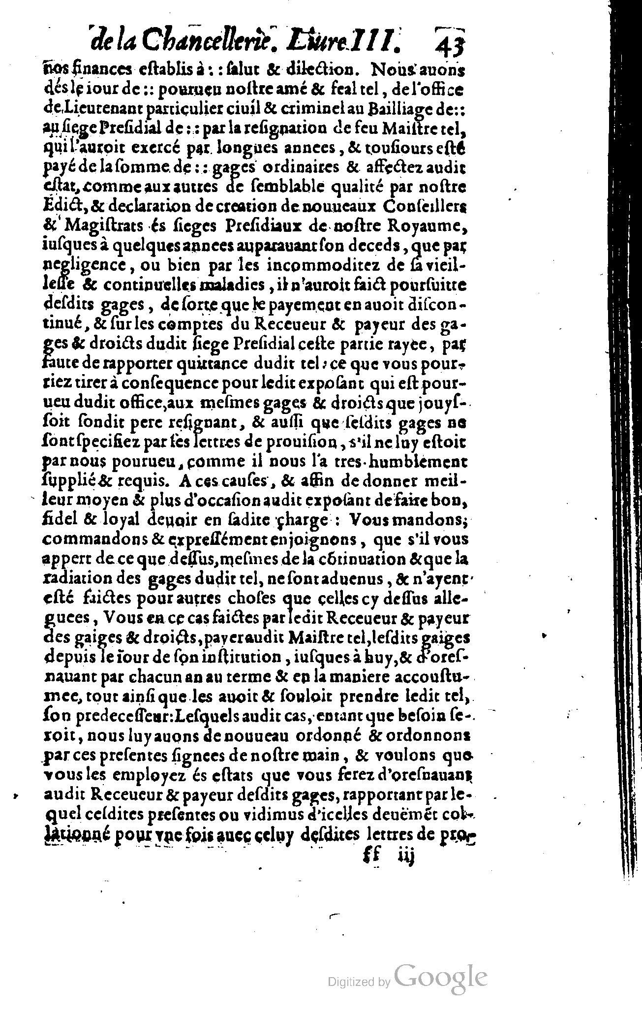 1614 - Jean Richer - Trésor du nouveau style et protocole de la chancellerie de France - BSB Munich