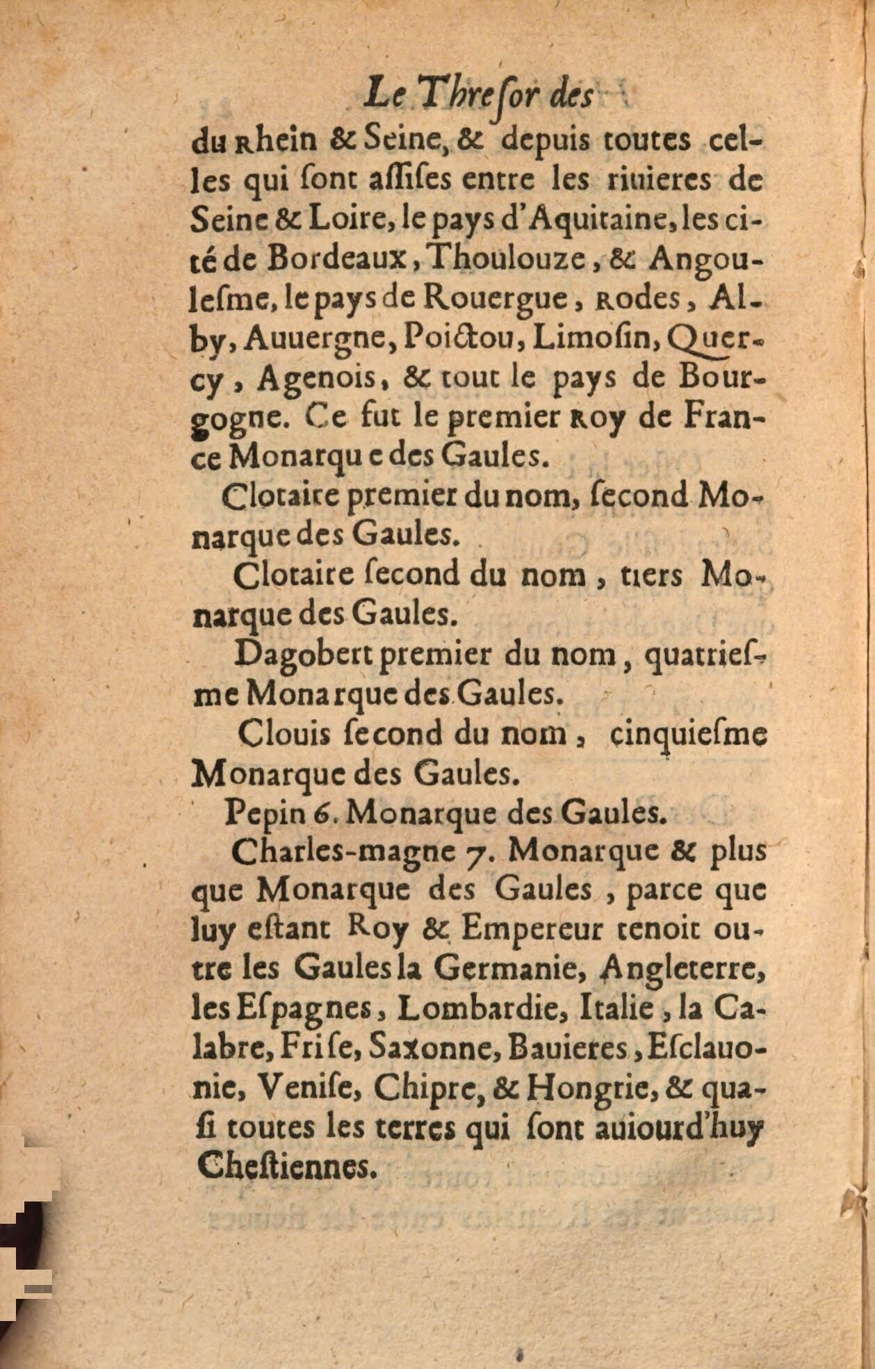 1639 - Jean Corrozet - Trésor des histoires de France - BSB Munich 1639 - Jean Corrozet - Trésor des histoires de France - BSB Munich