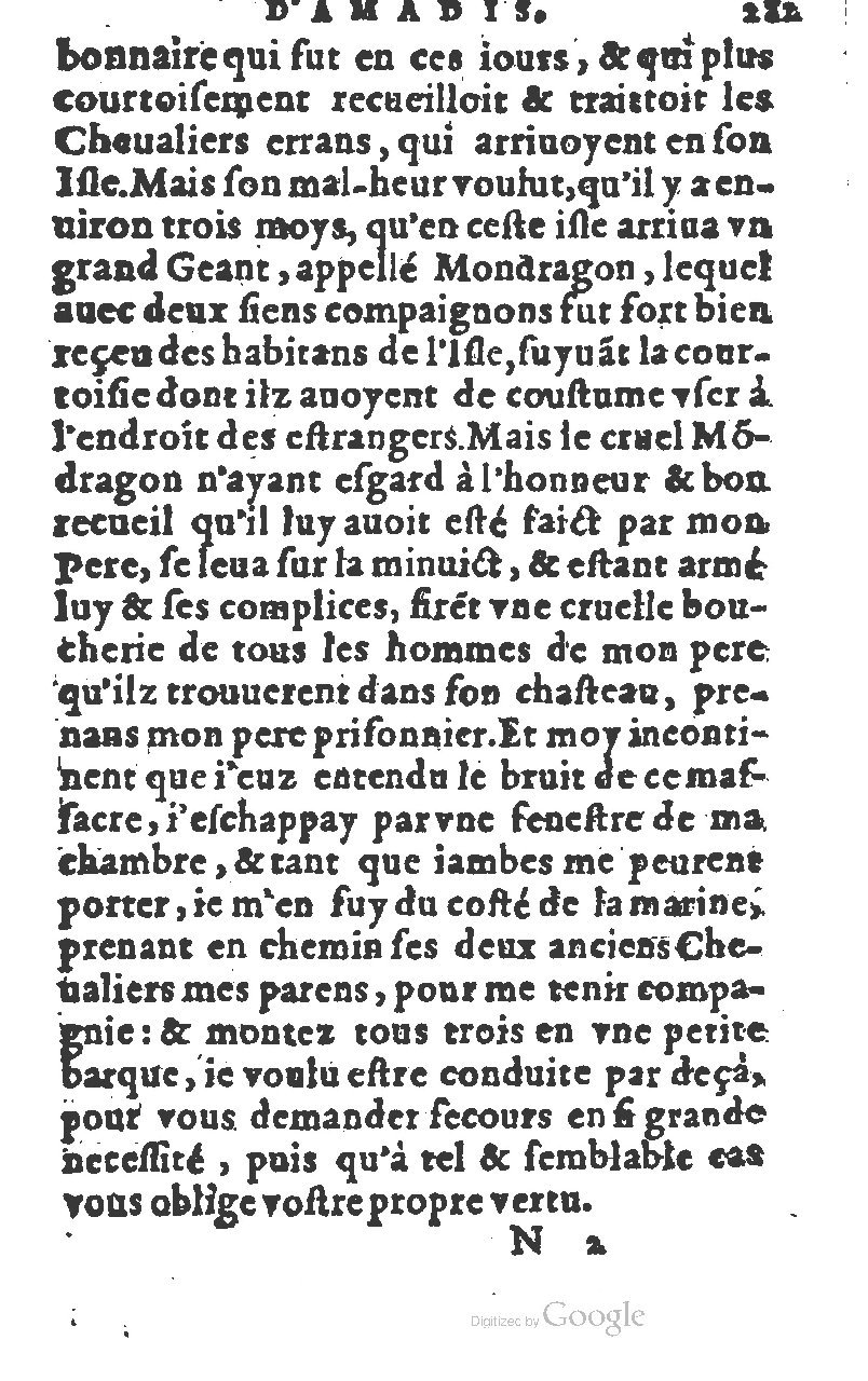 1582 - Jean Huguetan - Trésor des Amadis T. 1 - BM Lyon