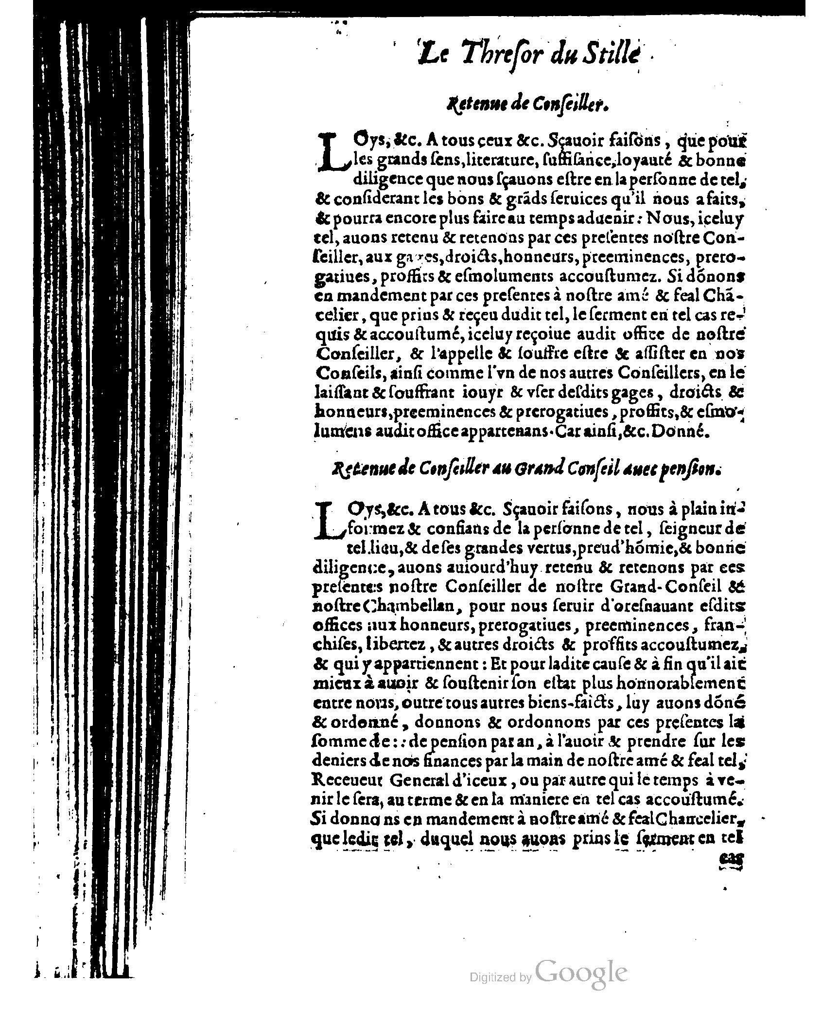 1614 - Jean Richer - Trésor du nouveau style et protocole de la chancellerie de France - BSB Munich 1614 - Jean Richer - Trésor du nouveau style et protocole de la chancellerie de France - BSB Munich