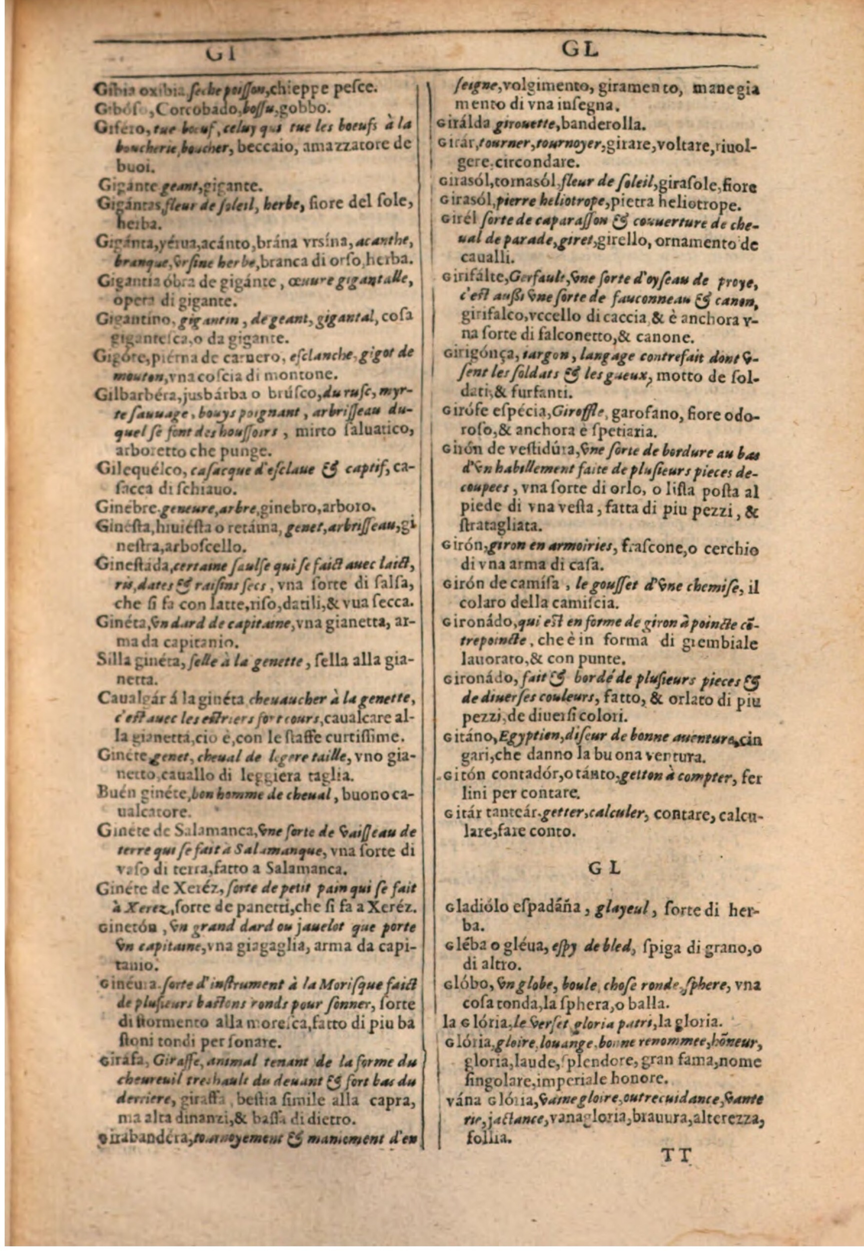 1609 - Philippe Albert et Alexandre Pernet - Trésor des trois langues française, italienne et espagnole (Première partie) - BSB Munich