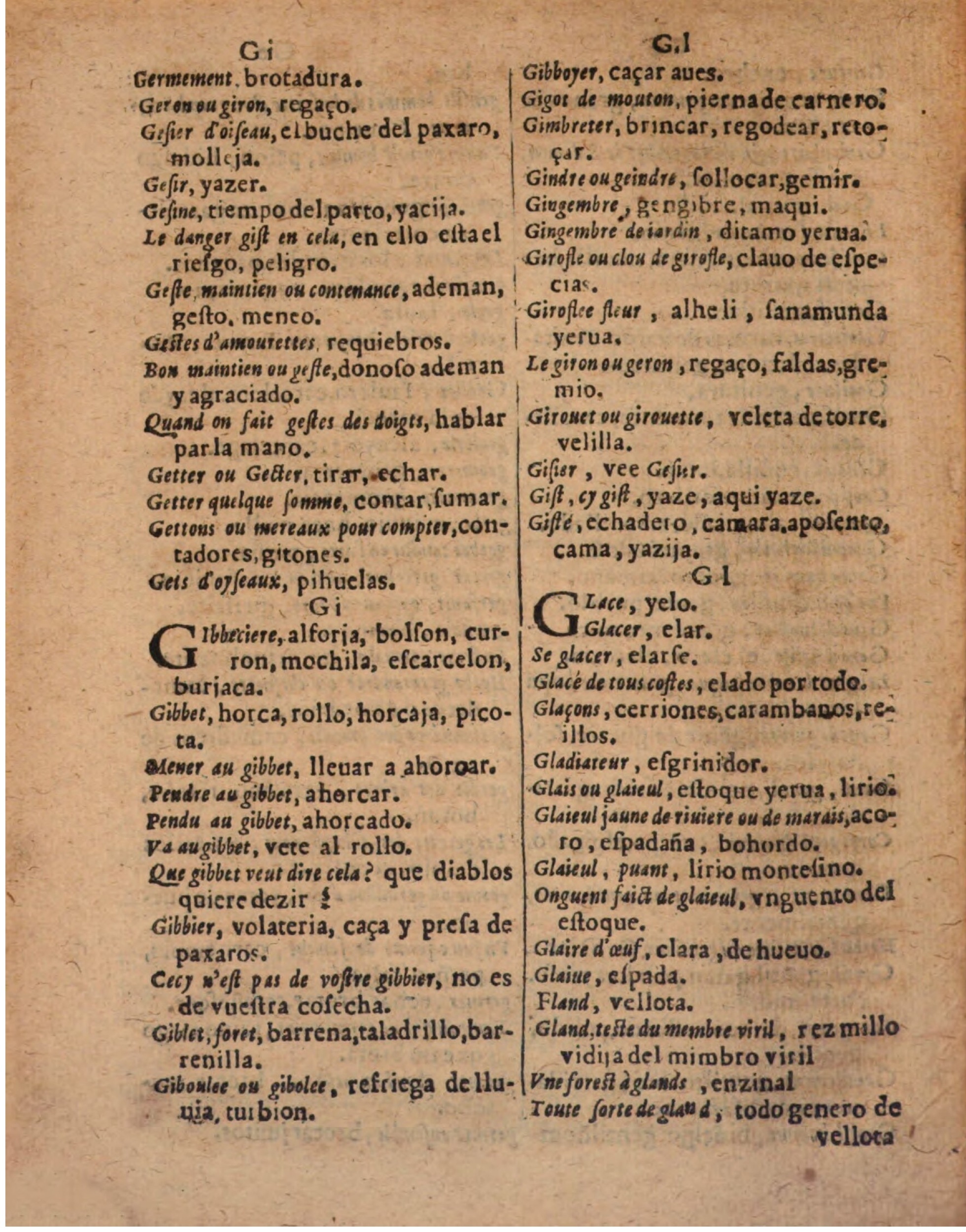 1624 - Hubert Antoine - Trésor des deux langues espagnole et française (Seconde partie) - BSB Munich