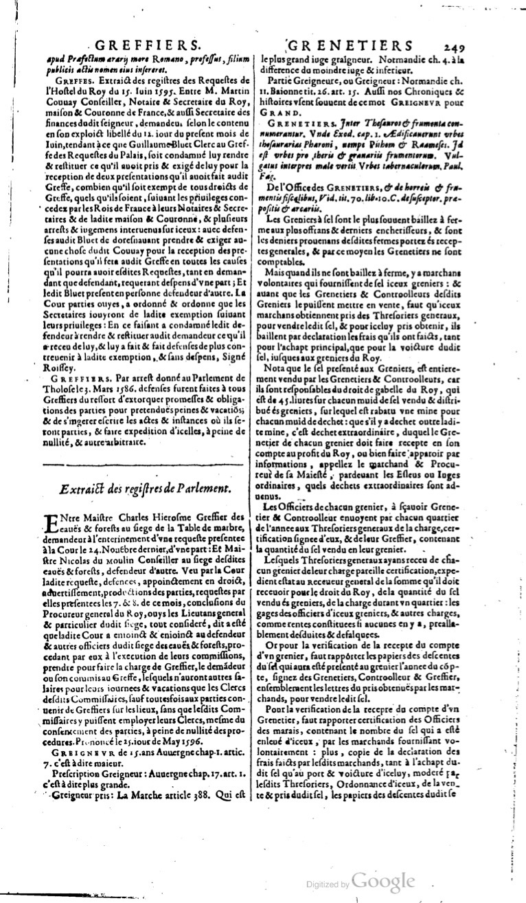 1629 - Veuve Nicolas Buon - Trésor du droit français (29620 T. 2) - BM Lyon