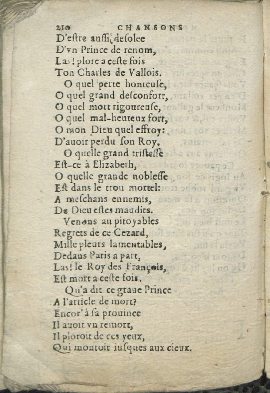 1575 - Pierre Brenouzet - Trésor de tous les recueils de chansons, tant amoureuses, rustiques, que musicales - Det KLG Copenhague