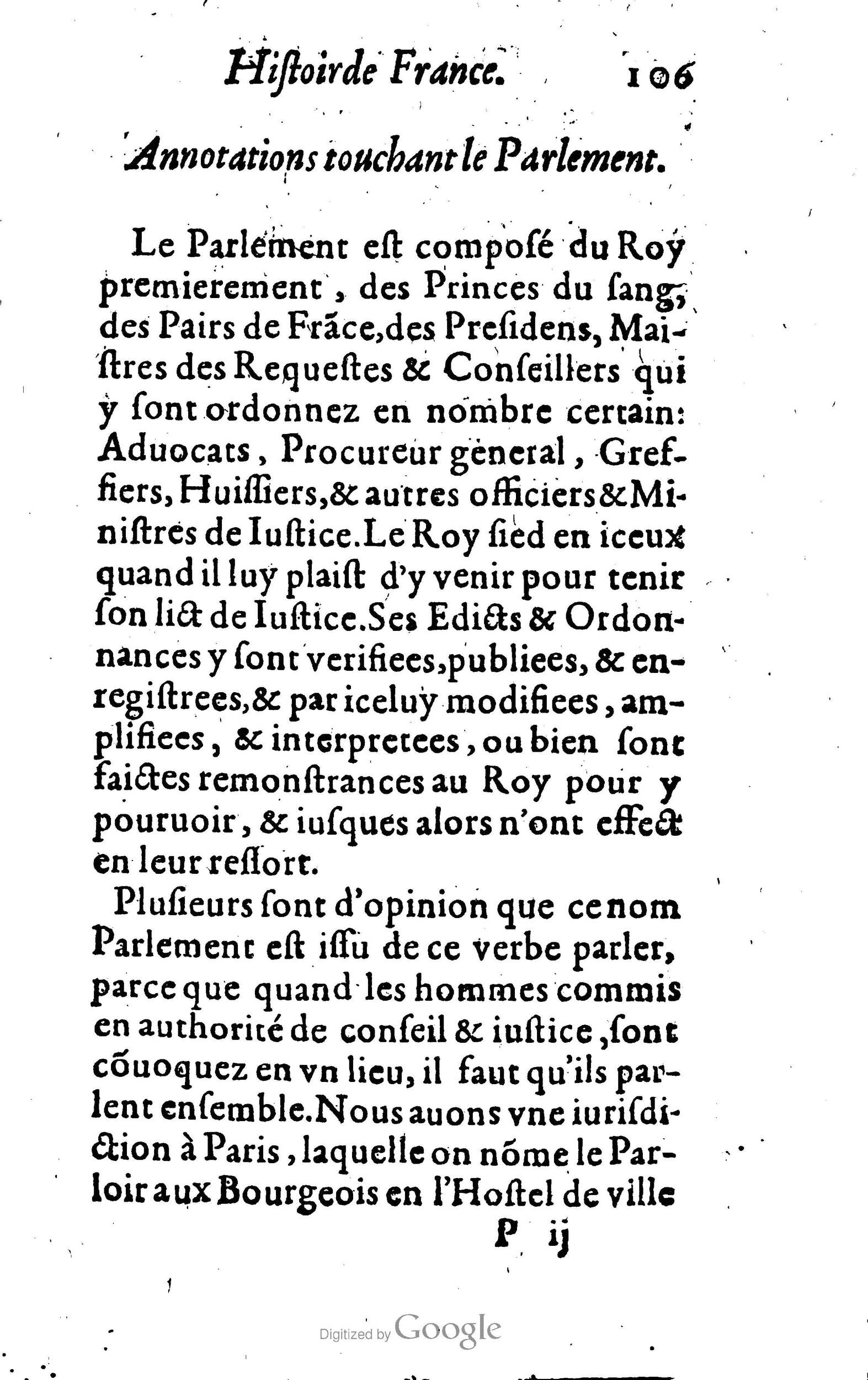 1619 - Jean Corrozet - Trésor des histoires de France - BSB Munich