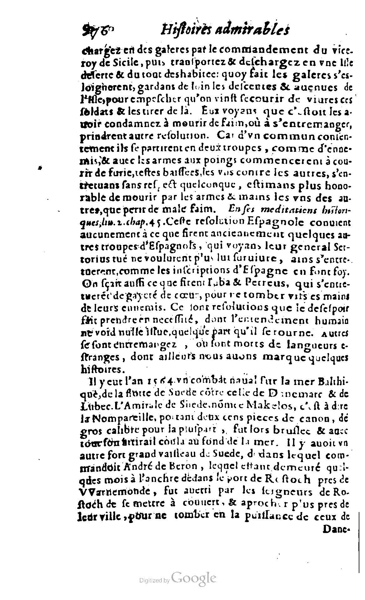 1620 - Samuel Crespin - Trésor d’histoires admirables et mémorables - BCU Lausanne