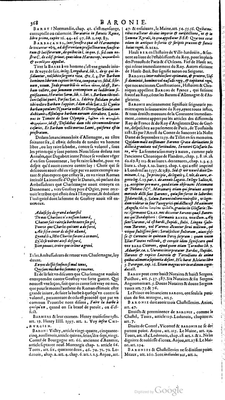 1629 - Veuve Nicolas Buon - Trésor du droit français (21754 T. 1) - BM Lyon