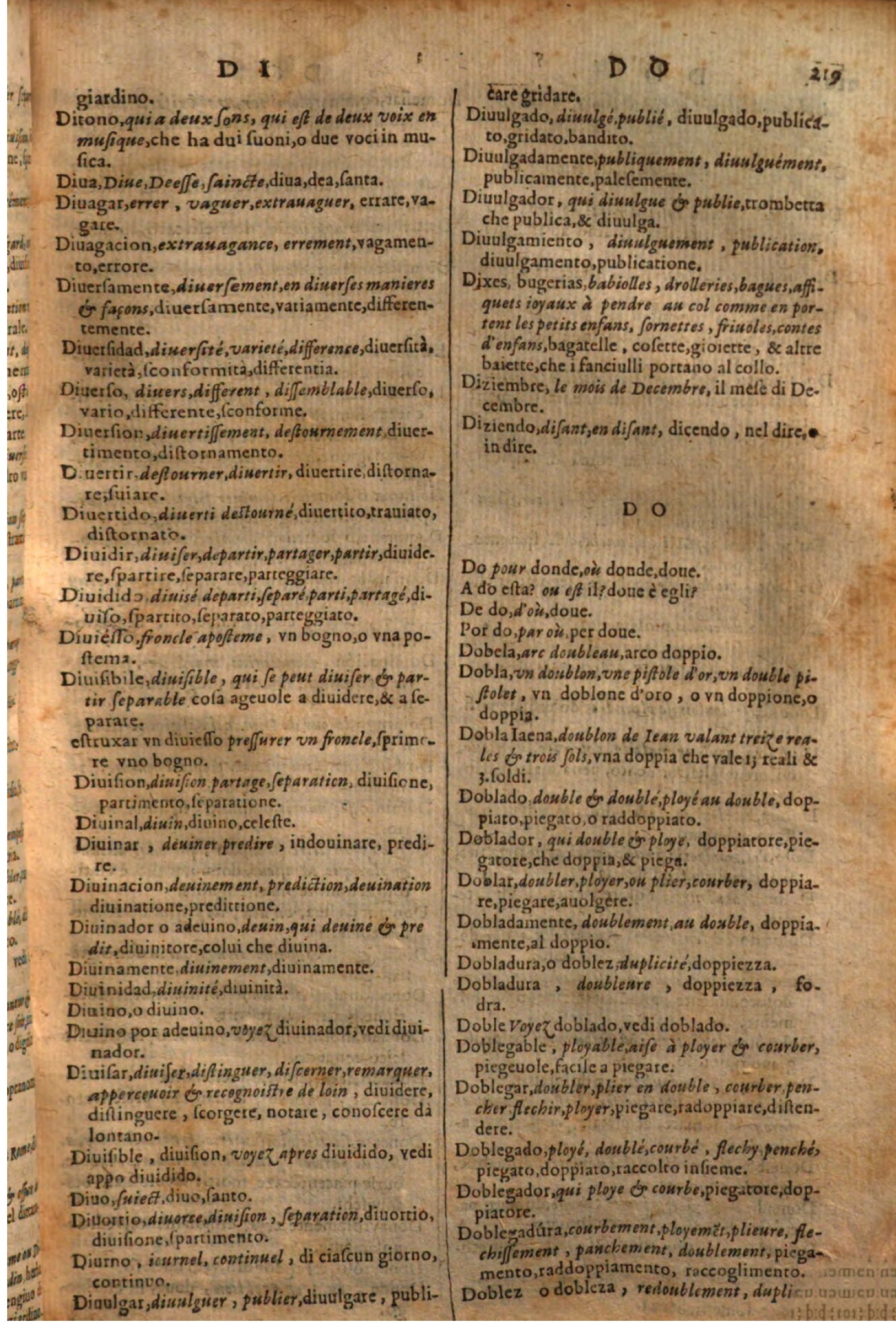 1644 - Jacques Crespin - Trésor des trois langues - Passau 1644 - Jacques Crespin - Trésor des trois langues - Passau