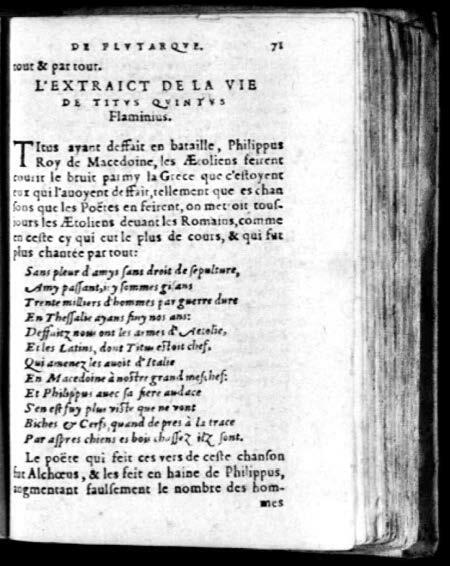 1574 - Benoît Rigaud - Trésor des vies de Plutarque - Avignon 1574 - Benoît Rigaud - Trésor des vies de Plutarque - Avignon