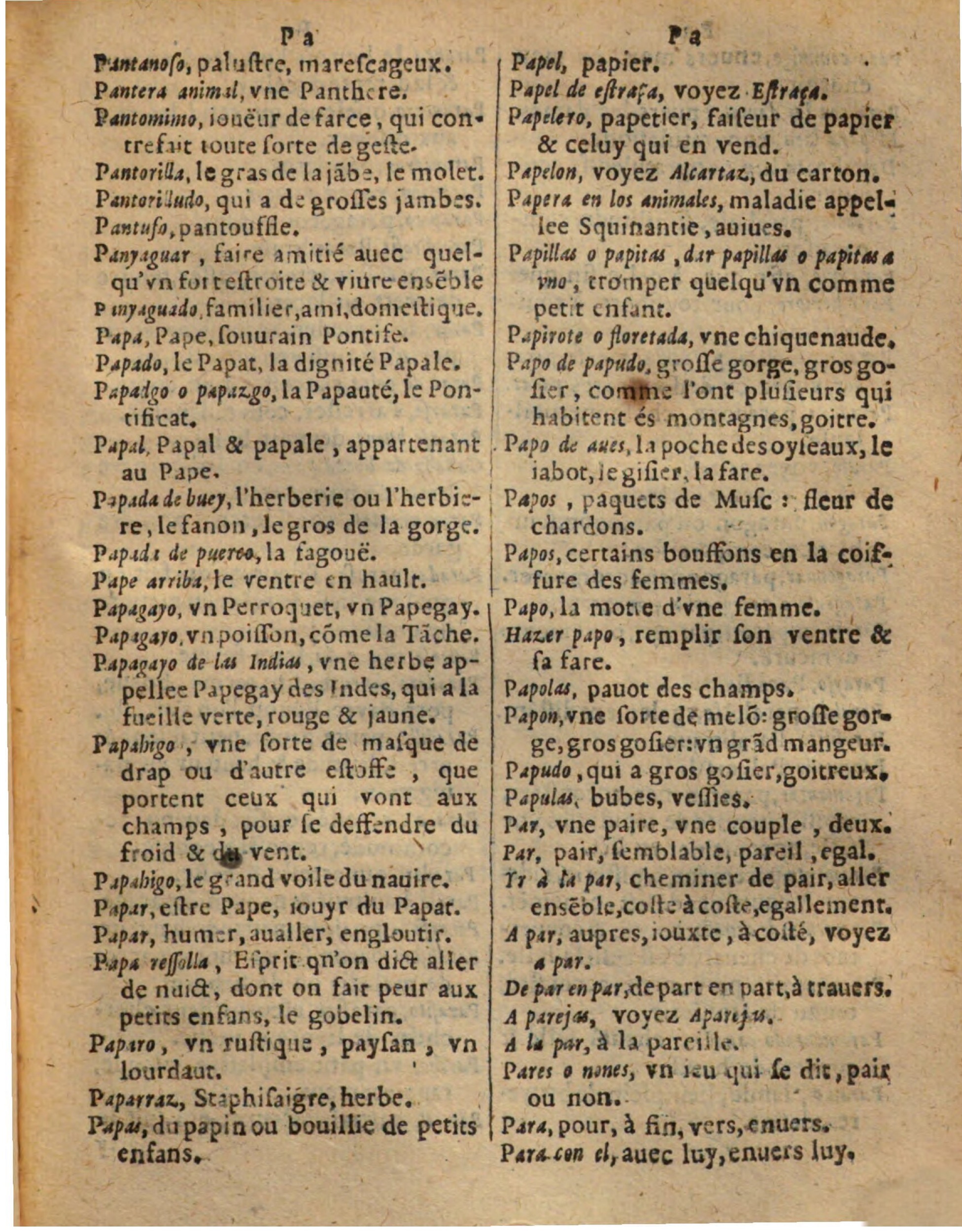 1625 - Hubert Antoine - Trésor des deux langues espagnole et française - Augsbourg