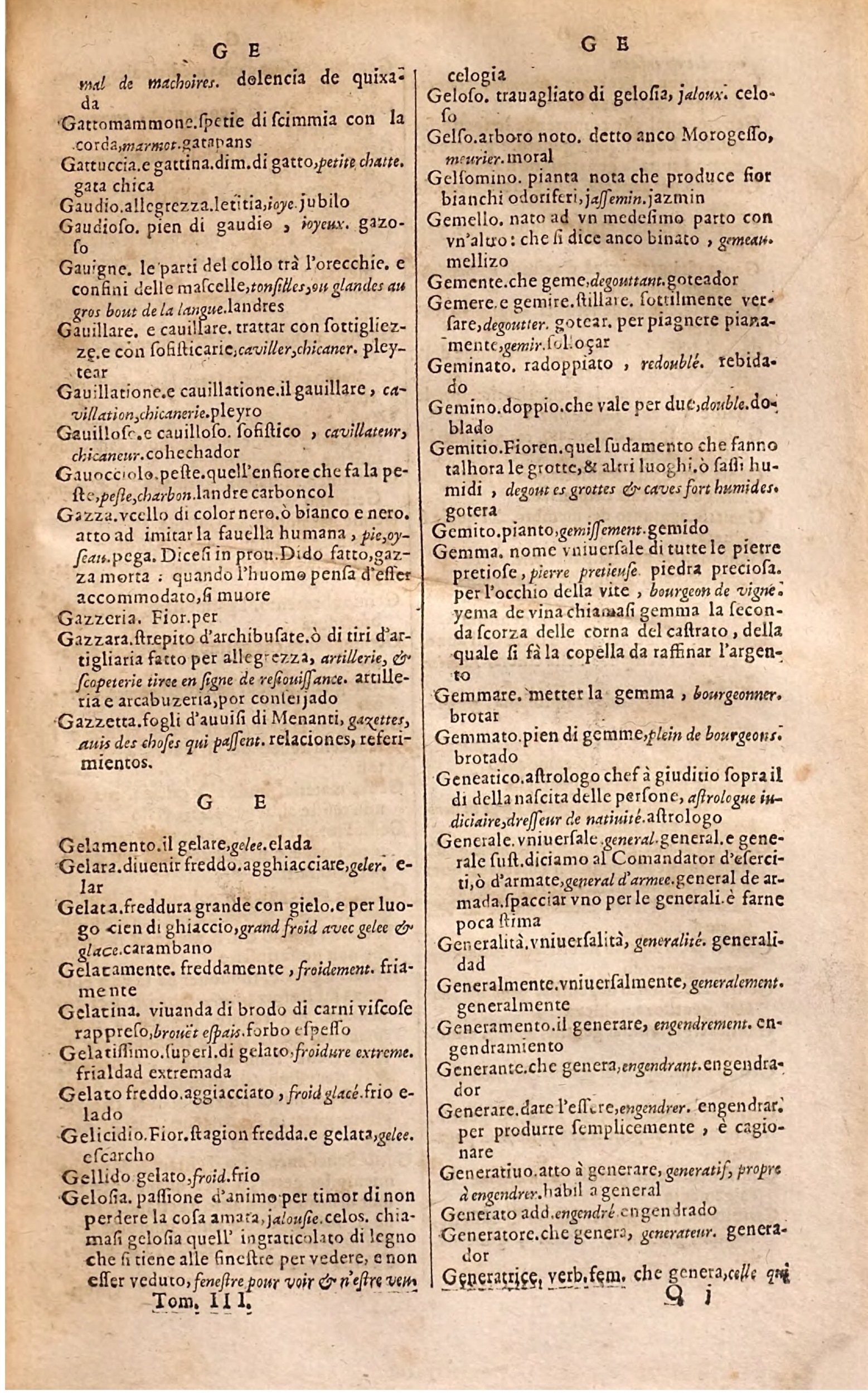 1627 - Jacques Crespin - Trésor des trois langues (Troisième partie) - Regensburg