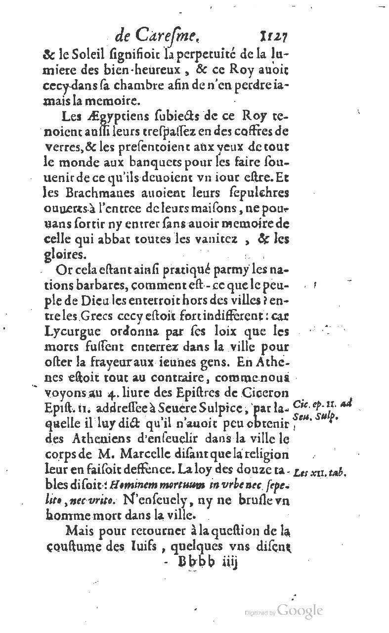 1607 - Nicolas Du Fossé - Trésor quadragésimal - T 01 - BM Lyon