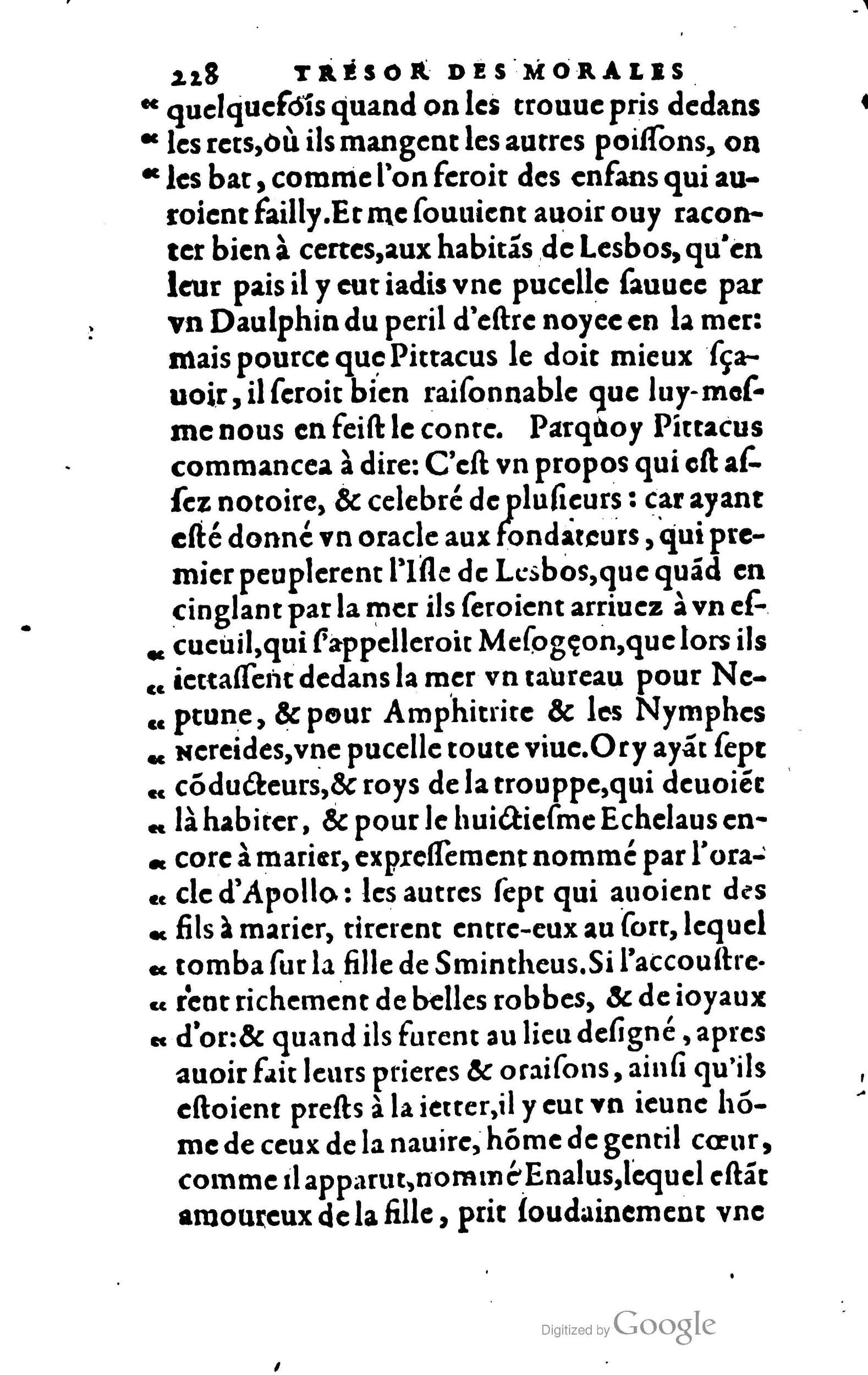 1578 - Jean Poupy - Trésor des morales de Plutarque - BSB Munich