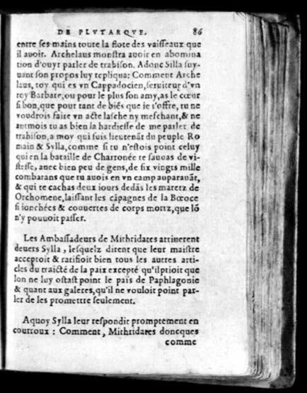 1574 - Benoît Rigaud - Trésor des vies de Plutarque - Avignon