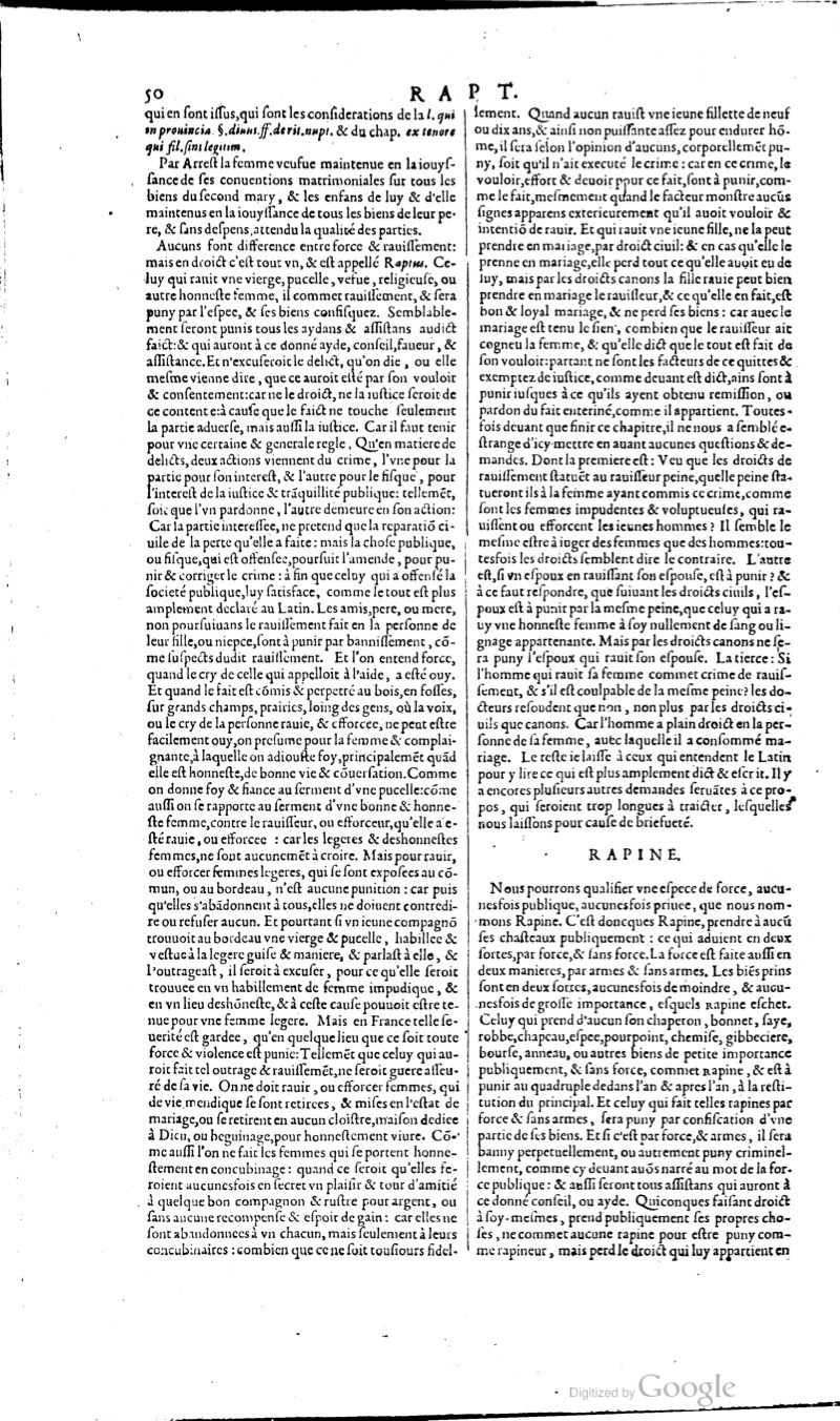 1629 - Veuve Nicolas Buon - Trésor du droit français (21754 T. 3) - BM Lyon