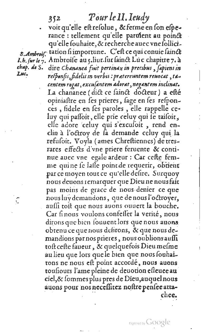 1607 - Nicolas Du Fossé - Trésor quadragésimal - T 01 - BM Lyon