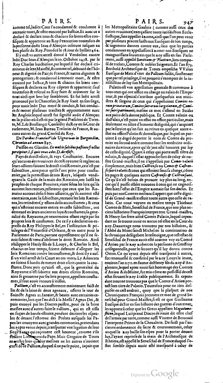 1629 - Veuve Nicolas Buon - Trésor du droit français (21754 T. 2) - BM Lyon
