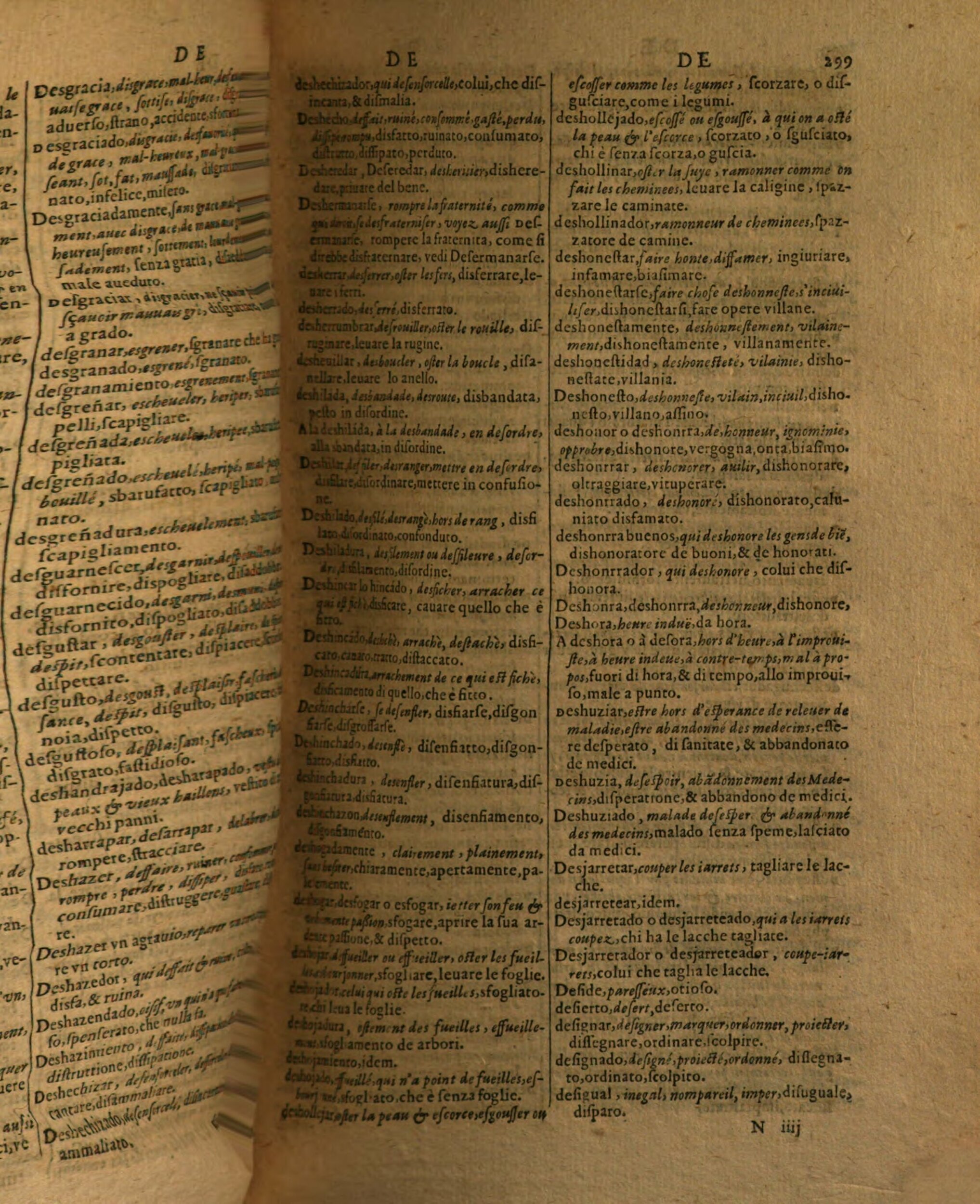 1617 - Samuel Crespin - Trésor des trois langues espagnole, française et italienne (Première partie) - Regensburg
