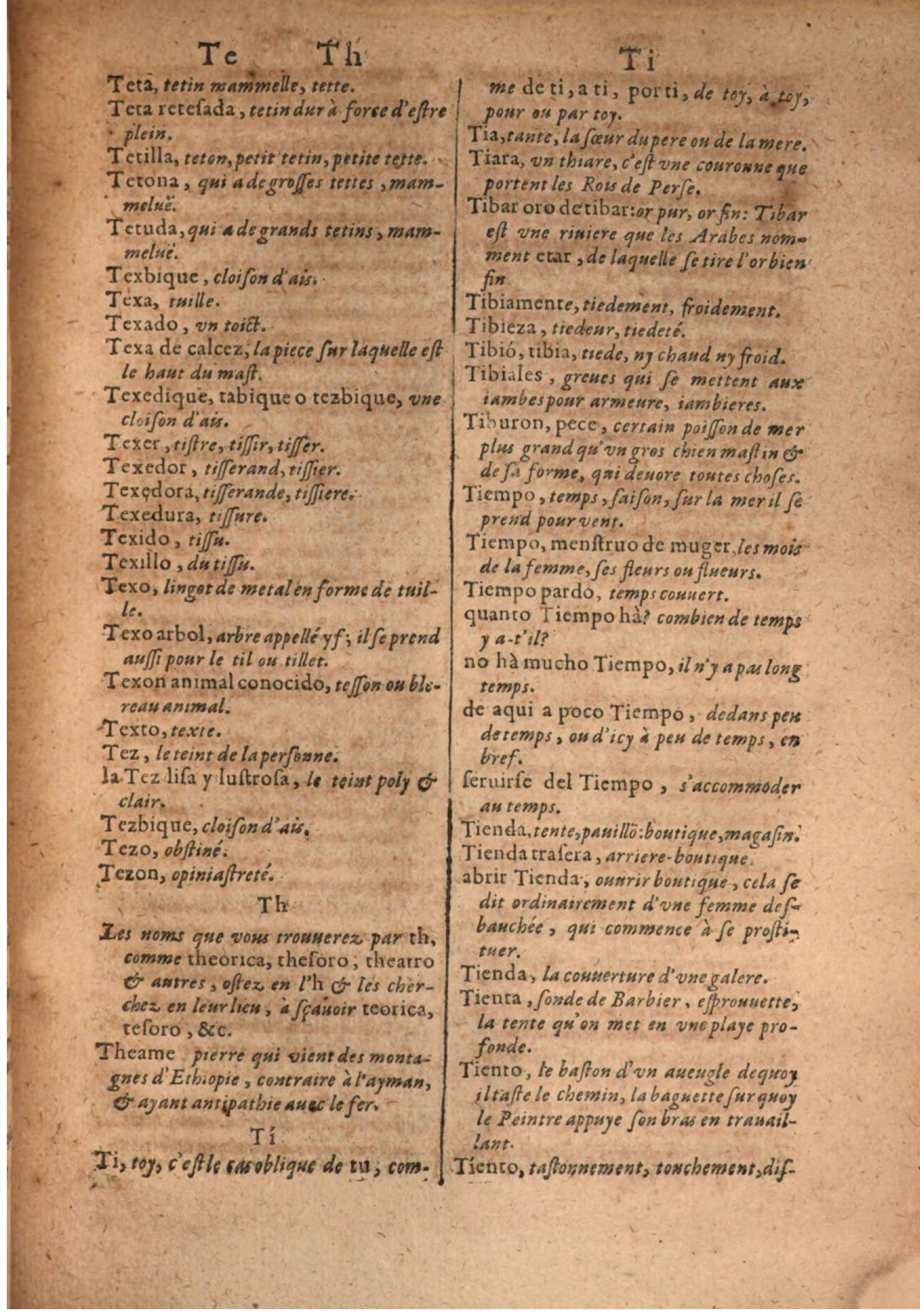 1645 - A. de Sommaville et A. Courbé - Trésor des deux langues espagnole et française - BSB Munich 1645 - A. de Sommaville et A. Courbé - Trésor des deux langues espagnole et française - BSB Munich